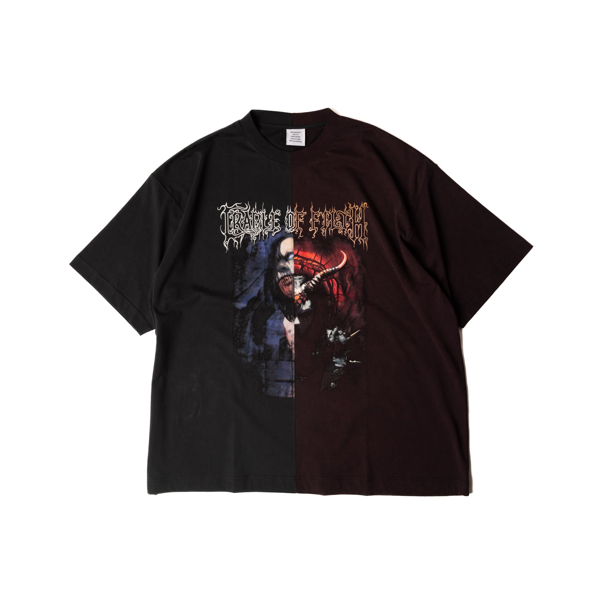 Vetements SS25 Cradle of Filth Cut Up Tee