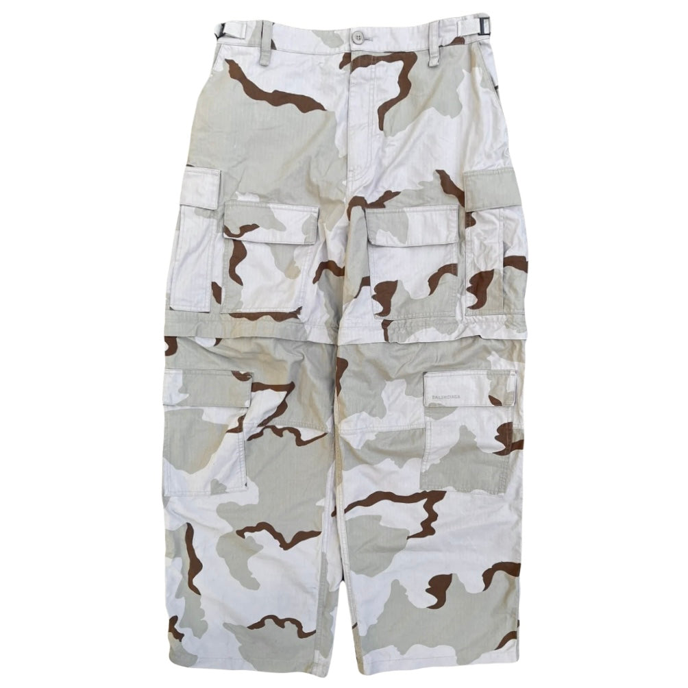 Balenciaga SS22 Rip Stop Desert Camo Cargo Pants