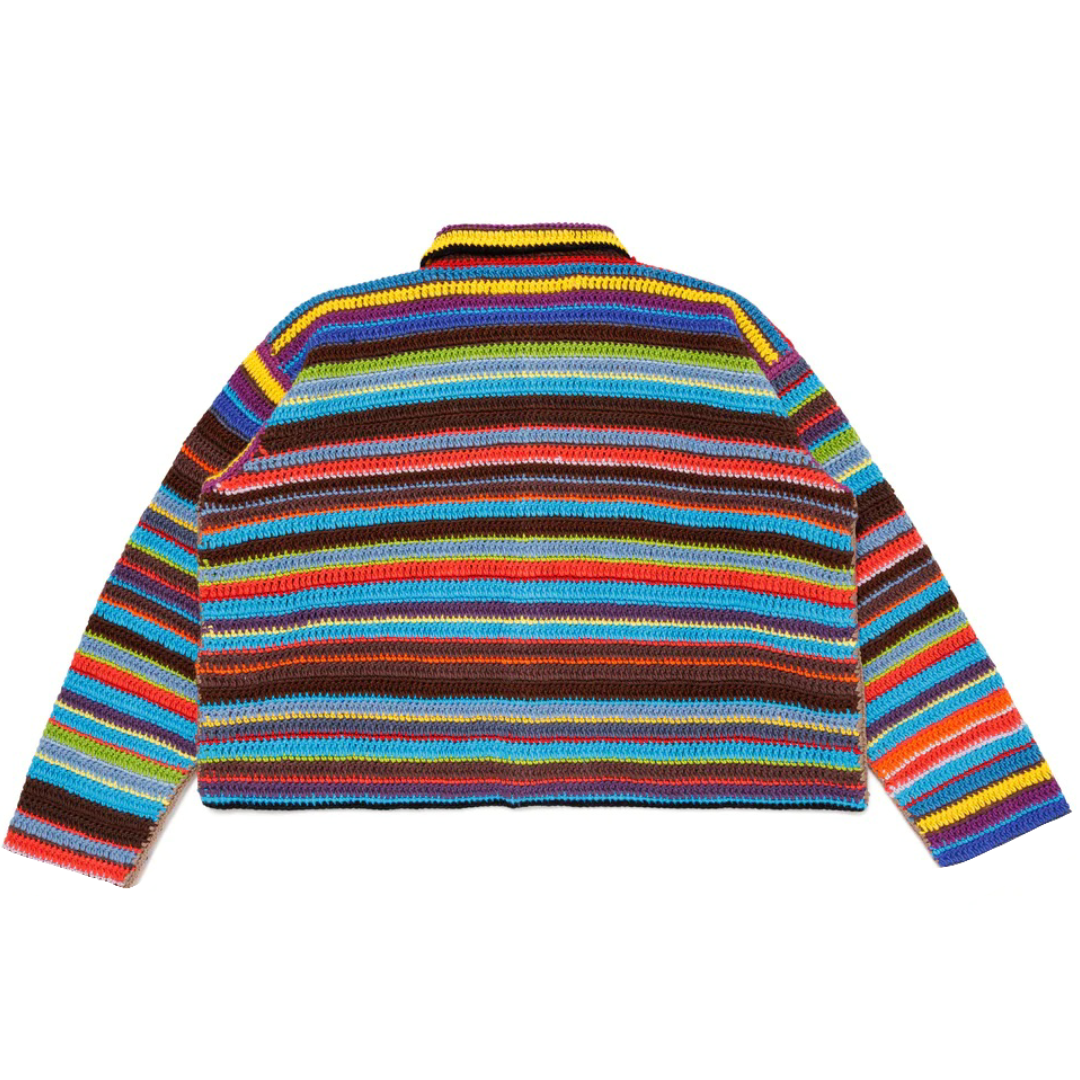 CPFM FW24 Crochet Knit Cardigan in Blue