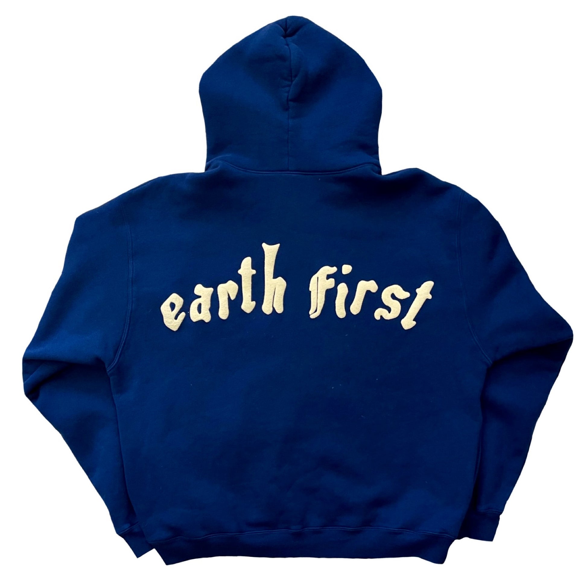 CPFM “Earth First” Zip Up Hoodie in Blue