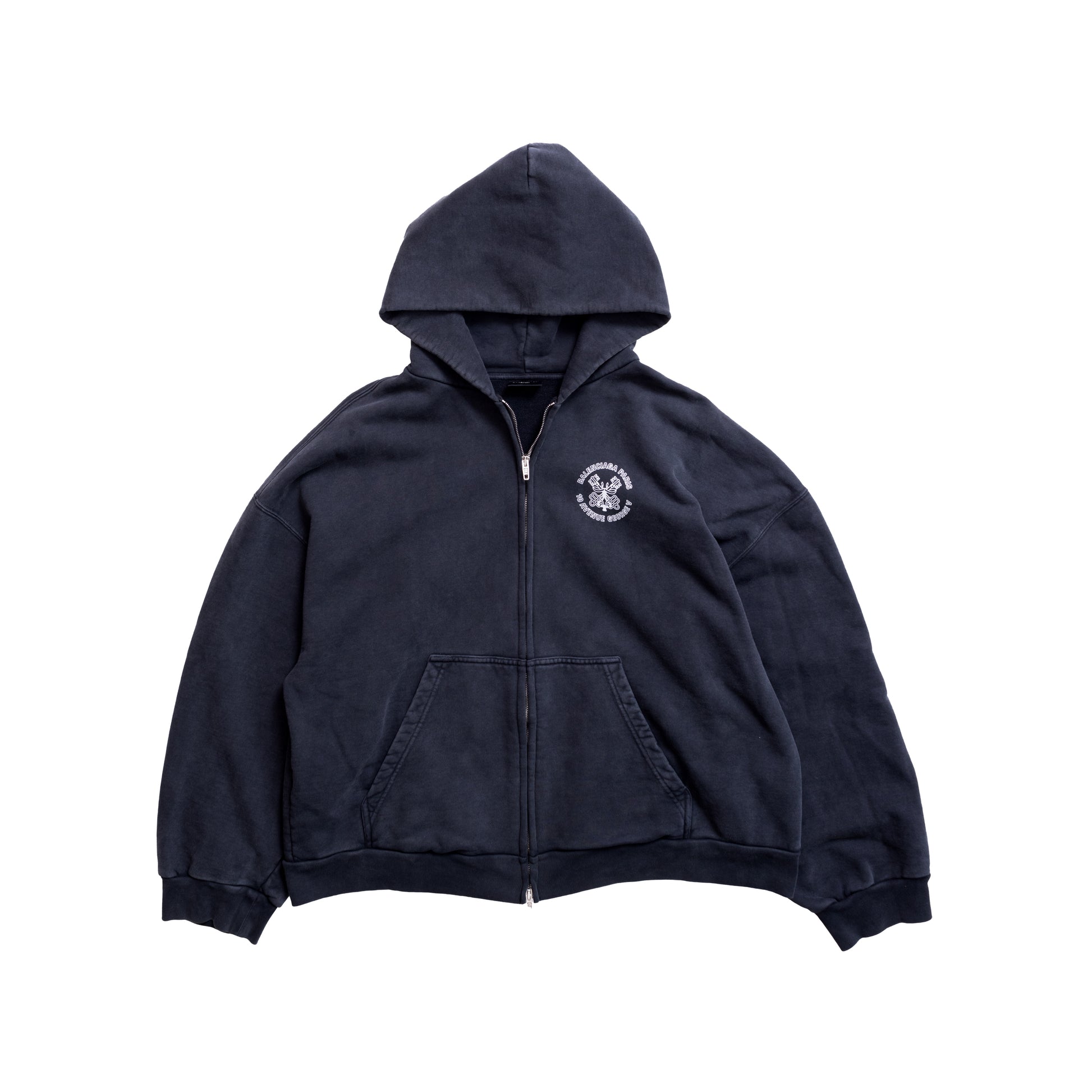 Balenciaga FW25 Paris Zip-Up Hoodie