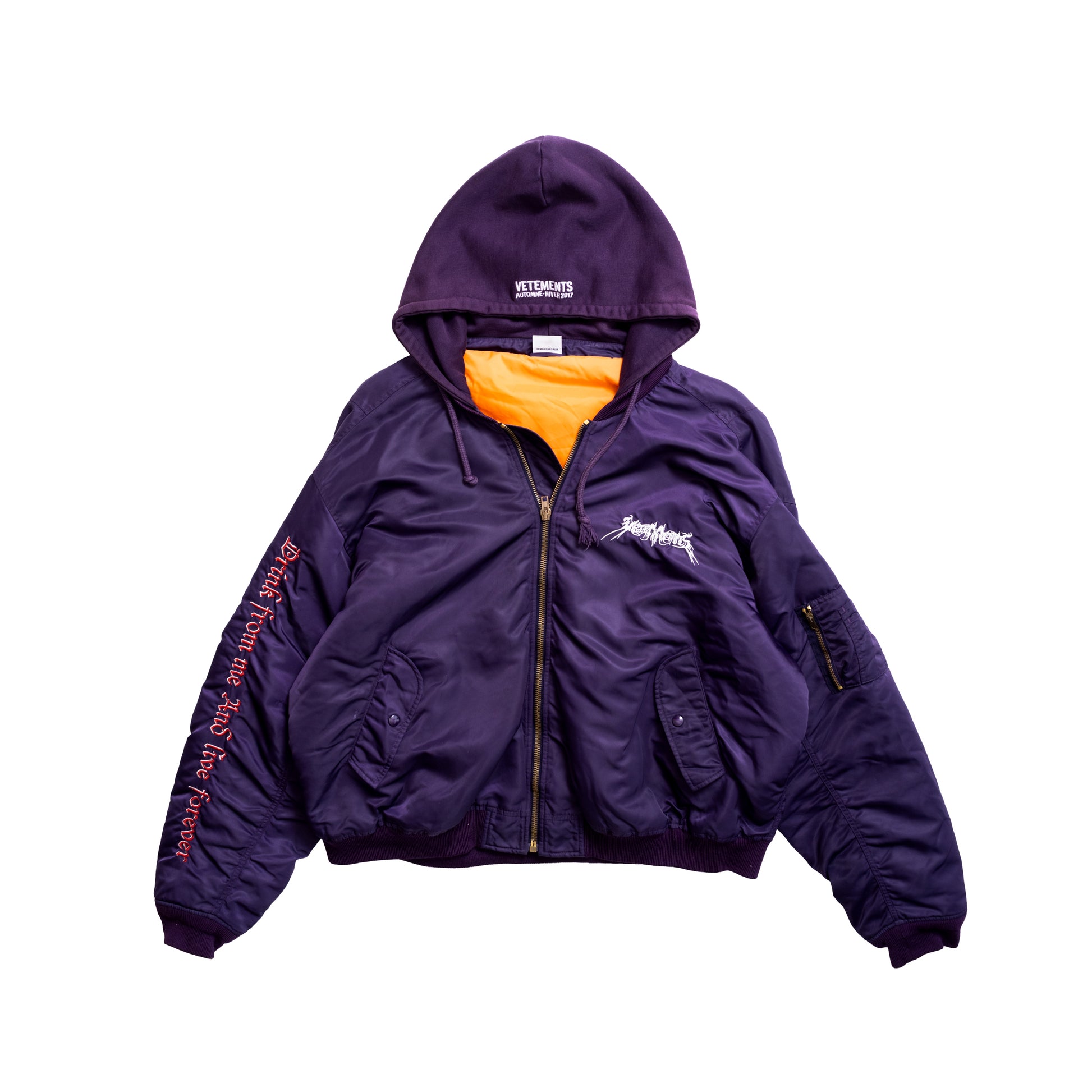 Vetements FW17 TFD OG Purple Bomber