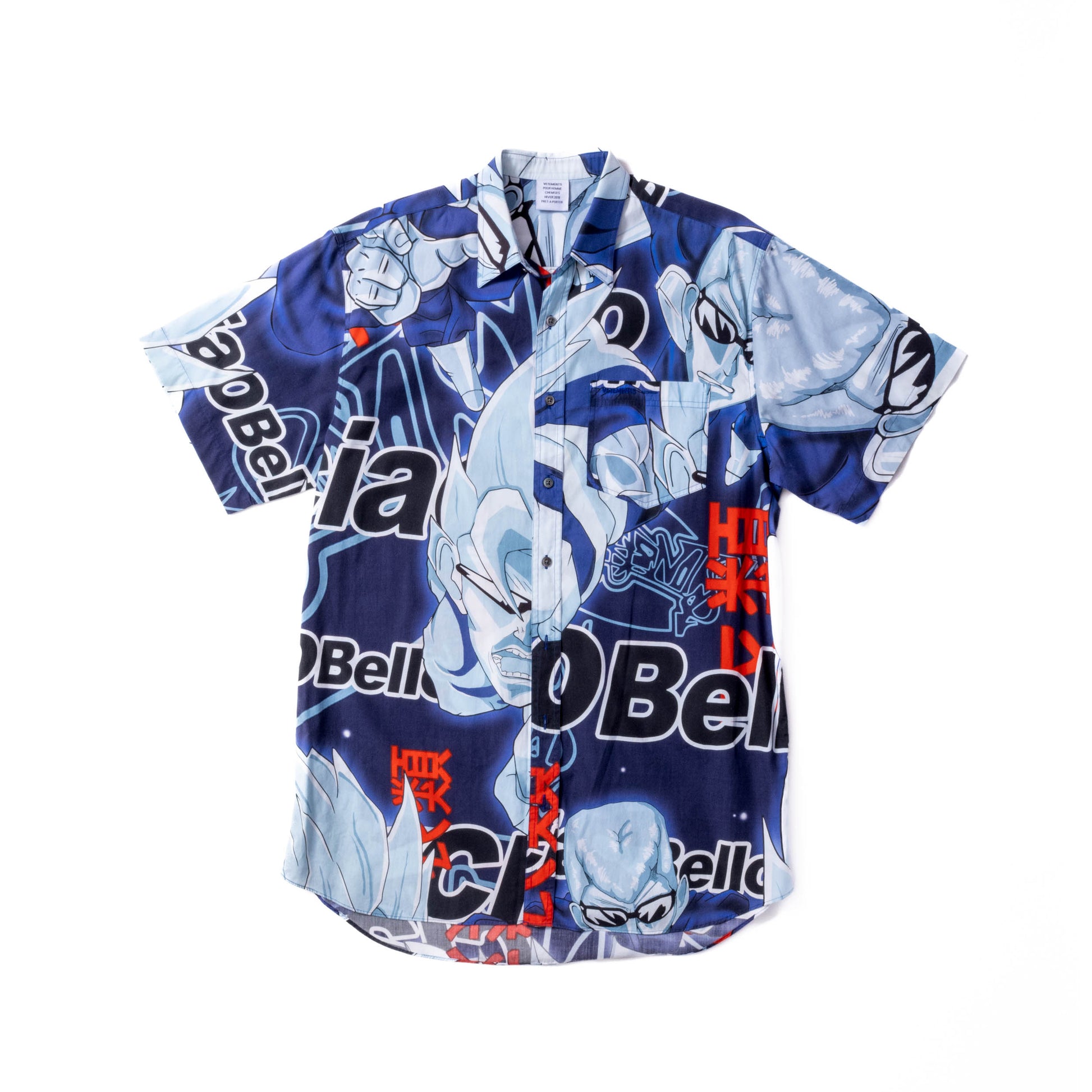 Vetements AW18 Runway Anime Dragon Ball Parody Shirt