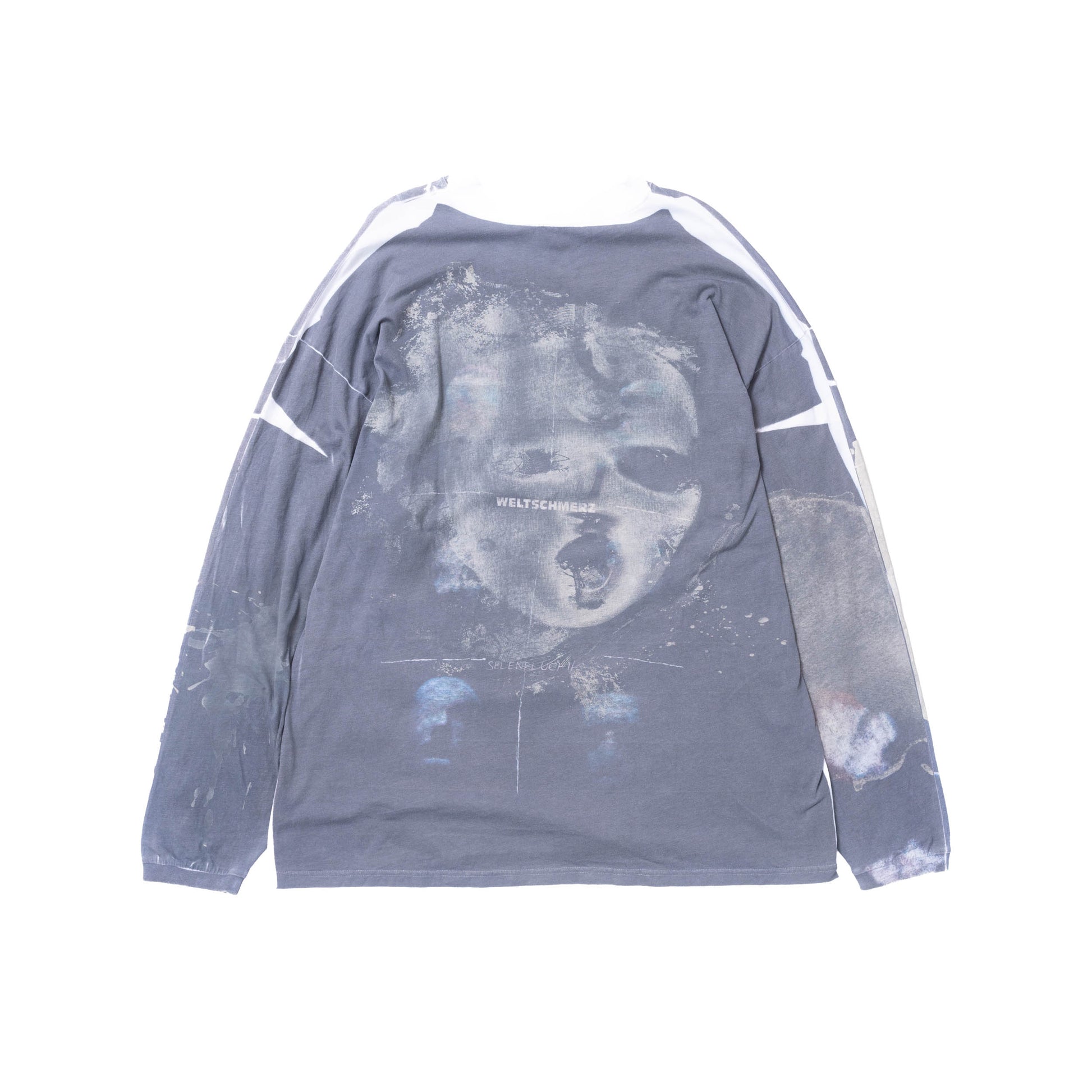 Vetements FW18 Tromp L’oeil Double Sided Weltschmerz LS Tee