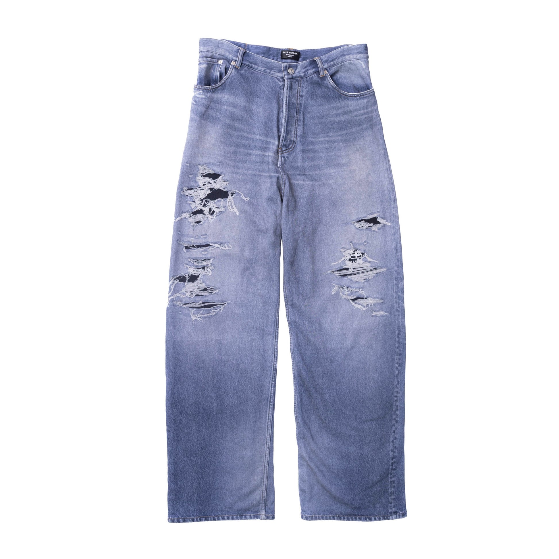 Balenciaga SS22 Trompe L'oeil Denim Jeans