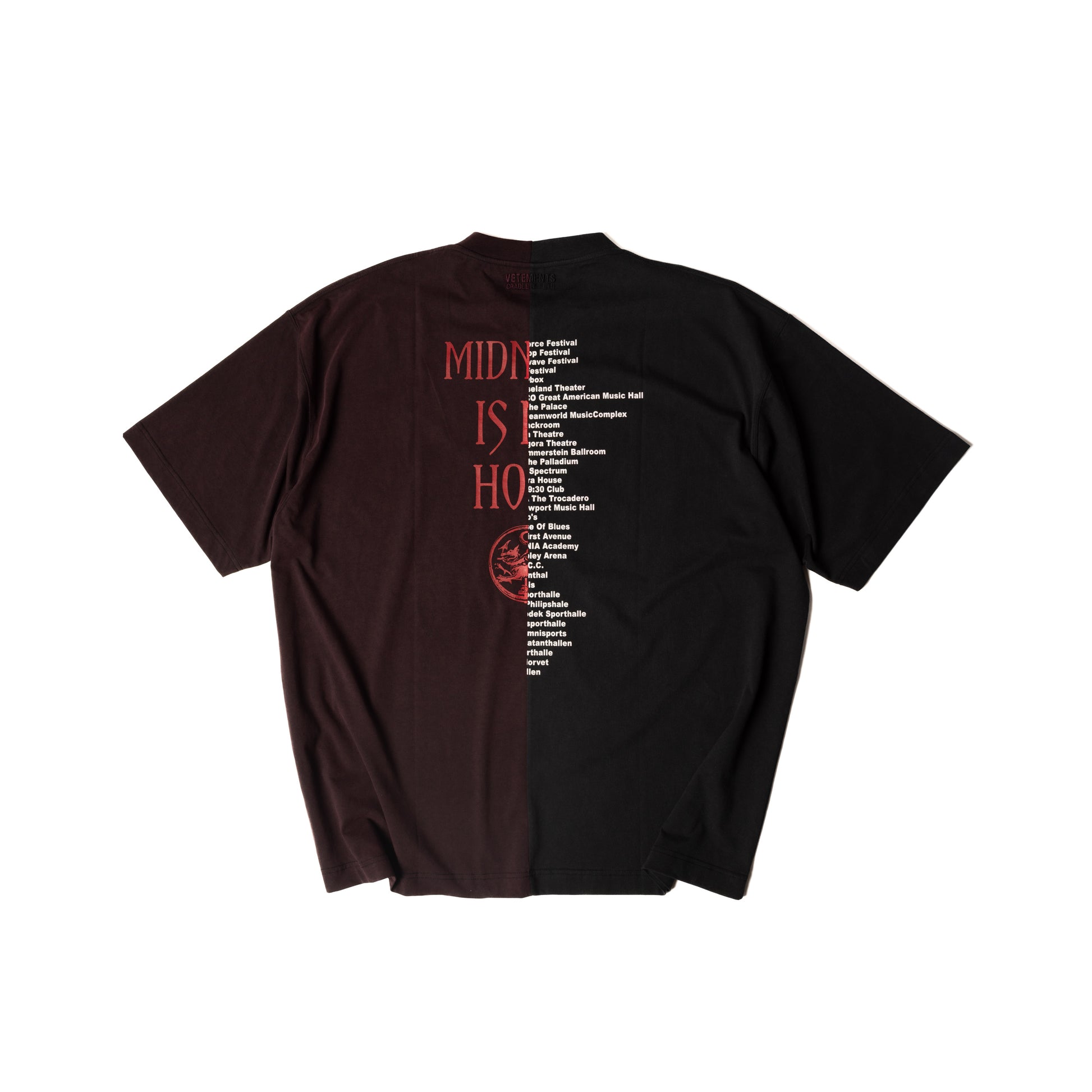 Vetements SS25 Cradle of Filth Cut Up Tee