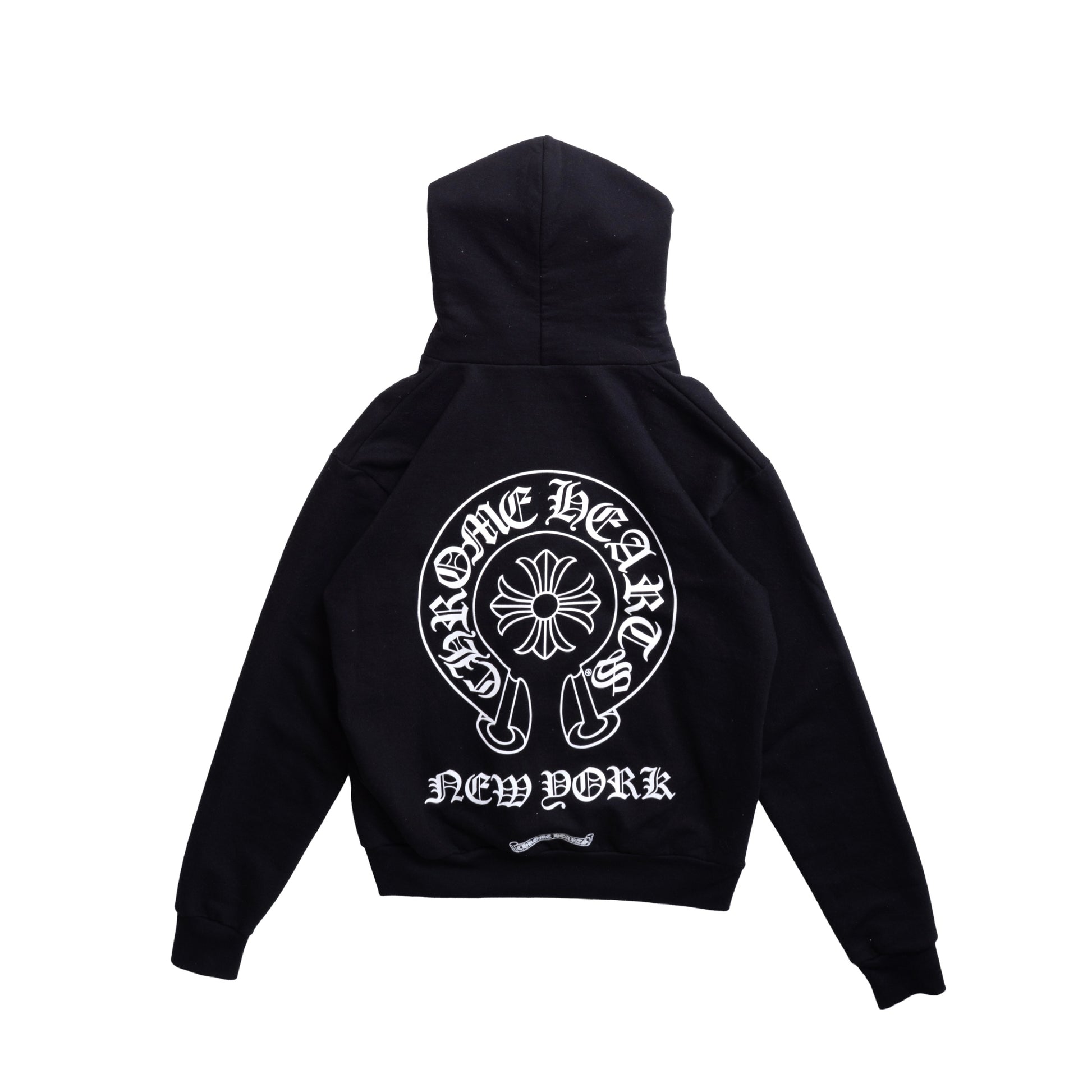 Chrome Hearts NYC Horseshoe Logo Zip-Up Hoodie