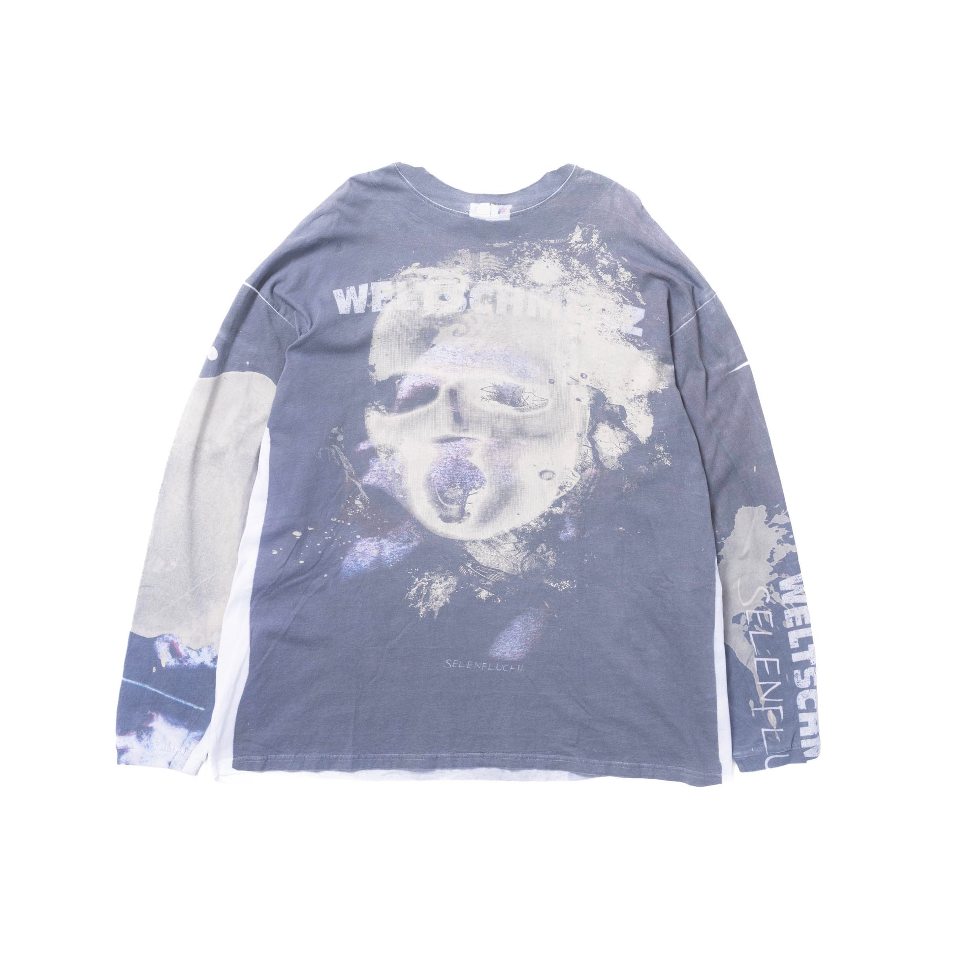 Vetements FW18 Tromp L’oeil Double Sided Weltschmerz LS Tee