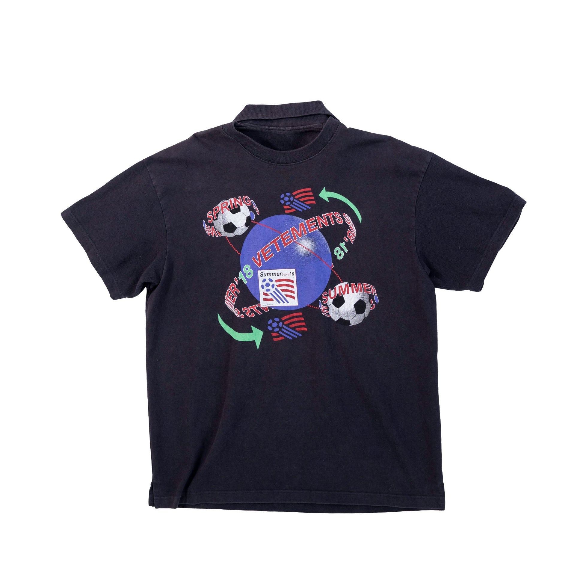 Vetements SS18 Double Sided Polo Tee Shirt