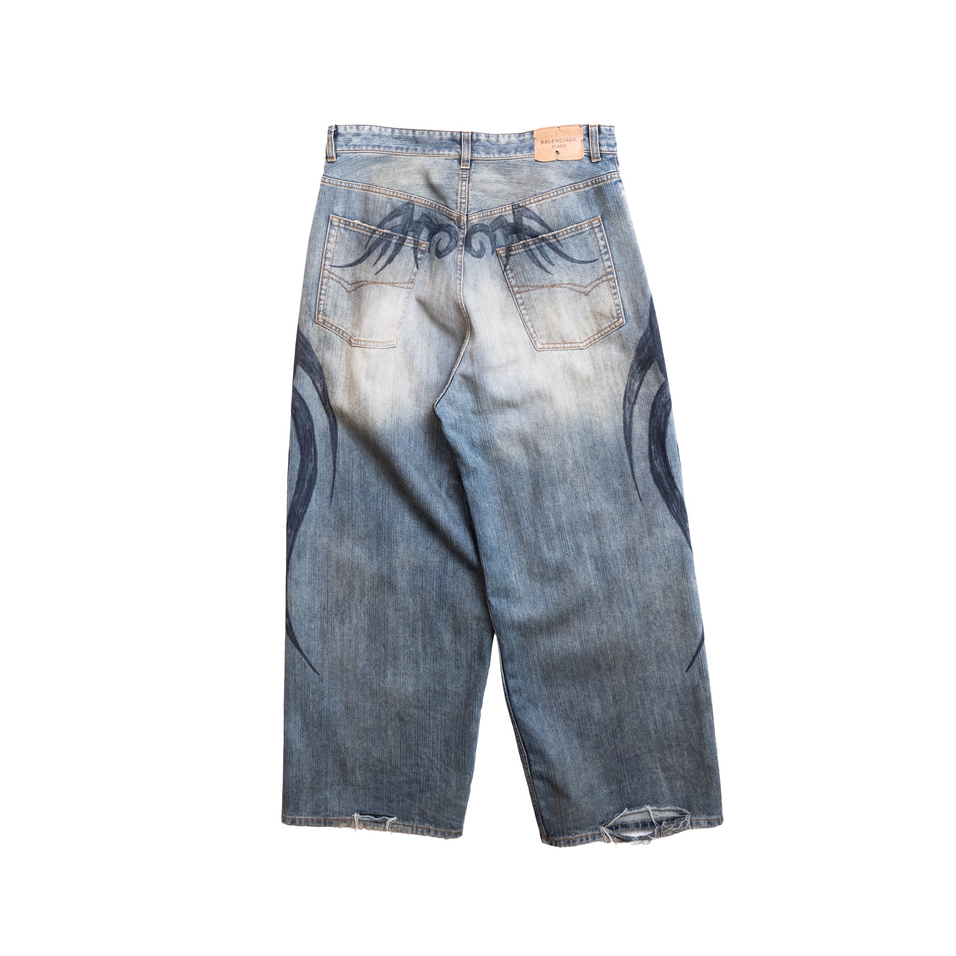 Balenciaga FW24 Tribal Denim