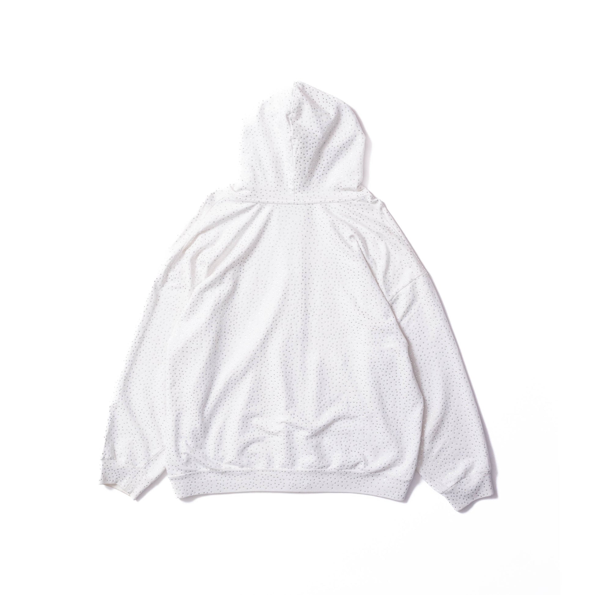 Balenciaga SS23 Crystal Embellished Zip Up Hoodie