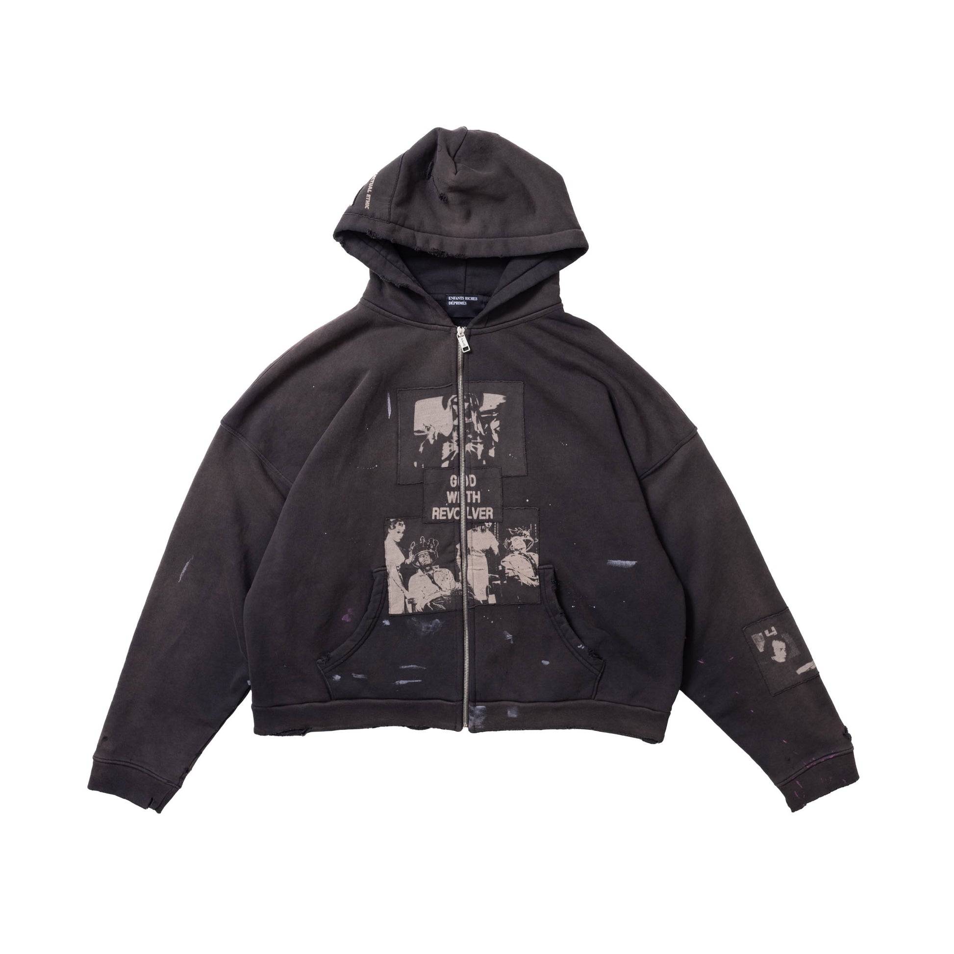 Enfants Riches Déprimés SS25 God with Revolver Zip-Up Hoodie