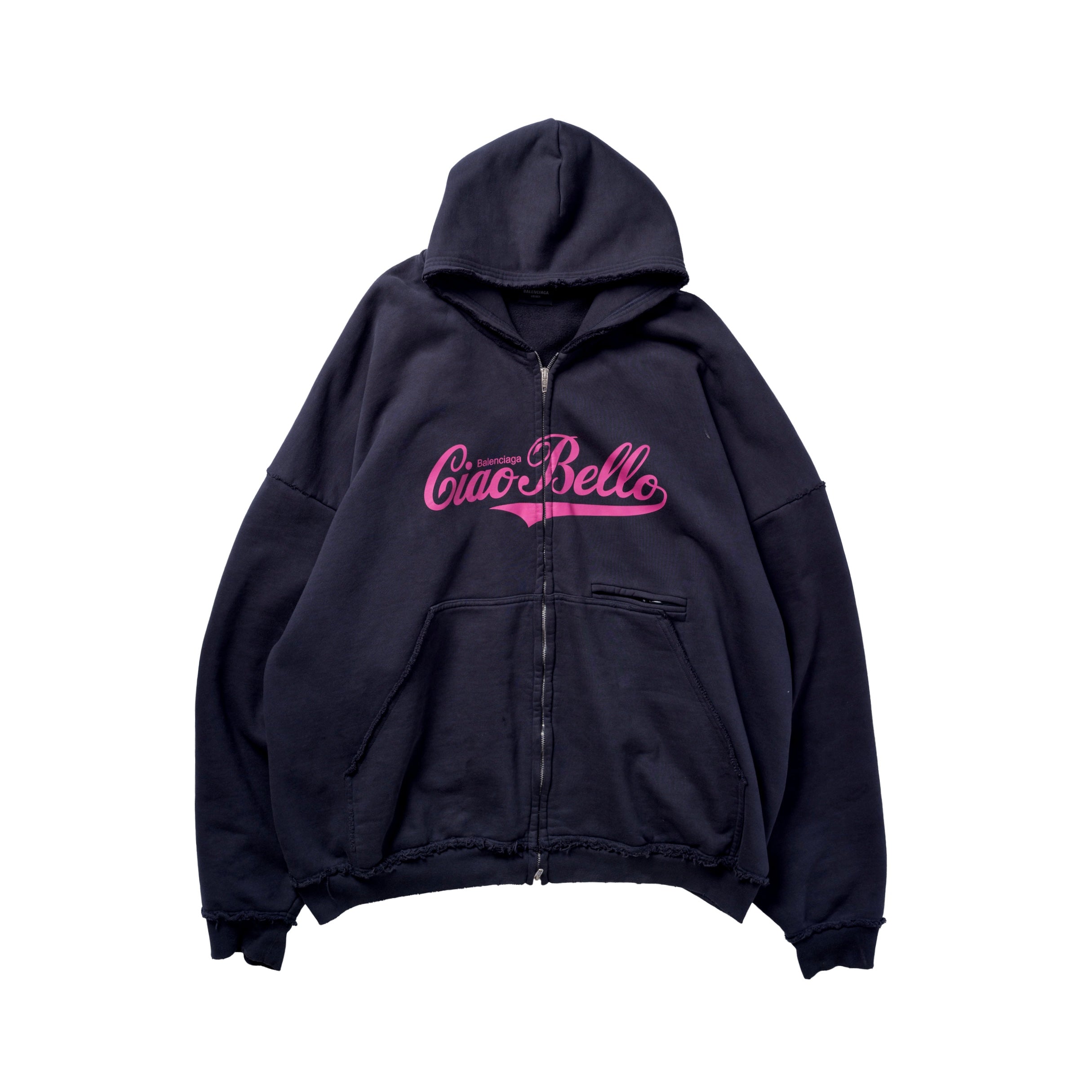 トップス balenciaga ciaobellopulleduphoodie XS Balenciaga FW24 Ciao Bello Zip-Up Hoodie – Penelope