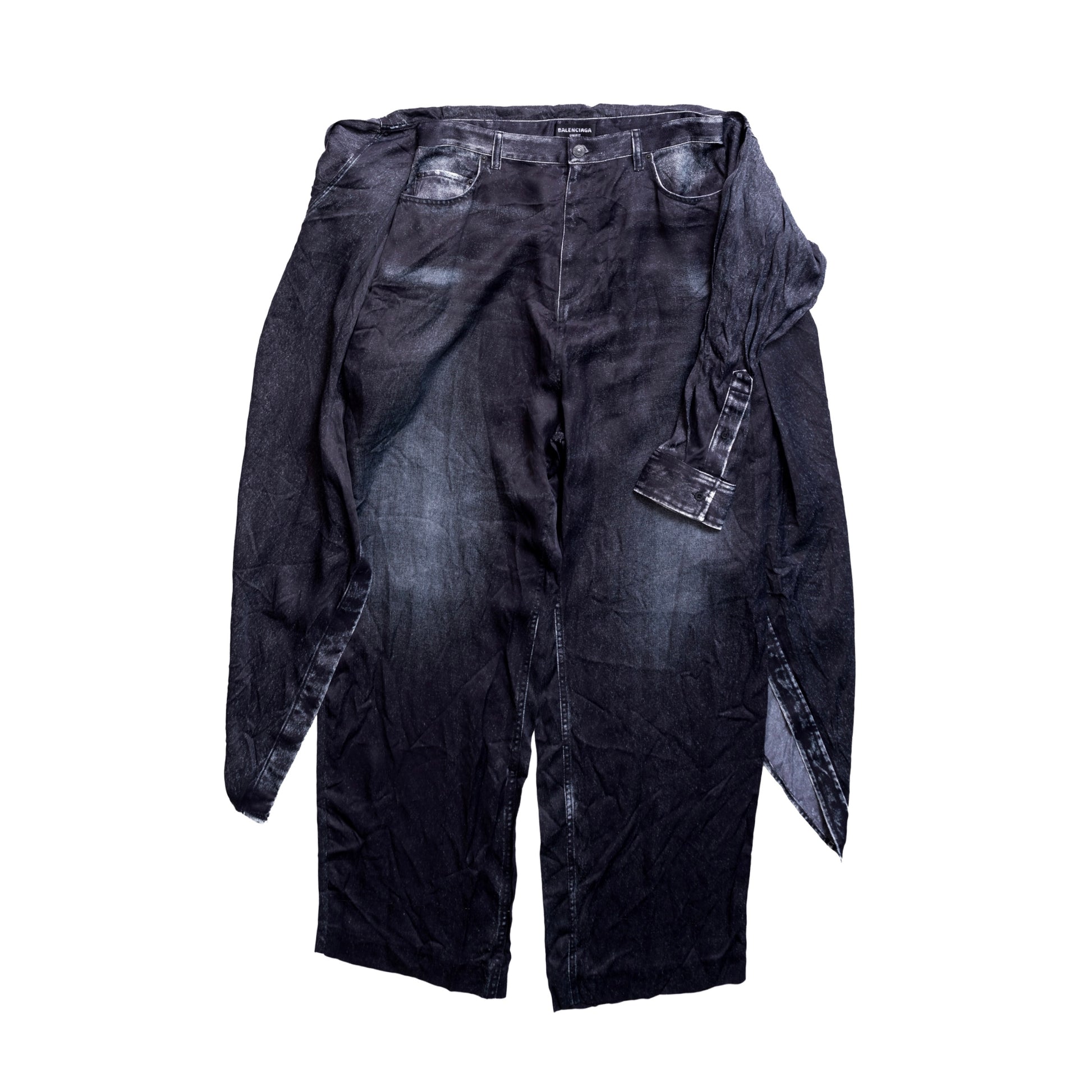 Balenciaga FW20 Hybrid Trompe L’oeil Pants