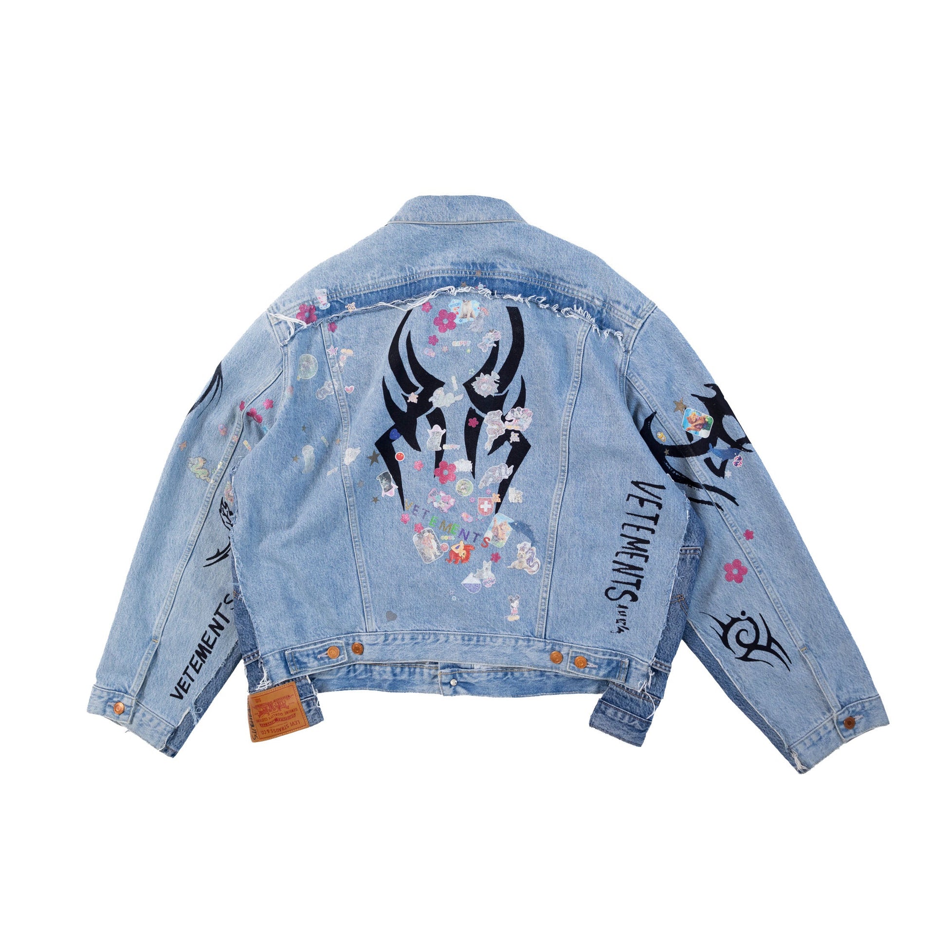 Vetements FW19 Tribal Levis Denim Jacket