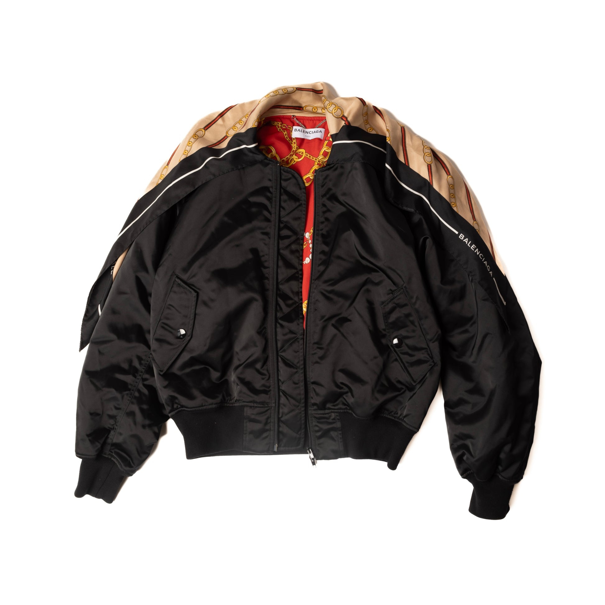 Balenciaga FW17 Scarf Hood Bomber