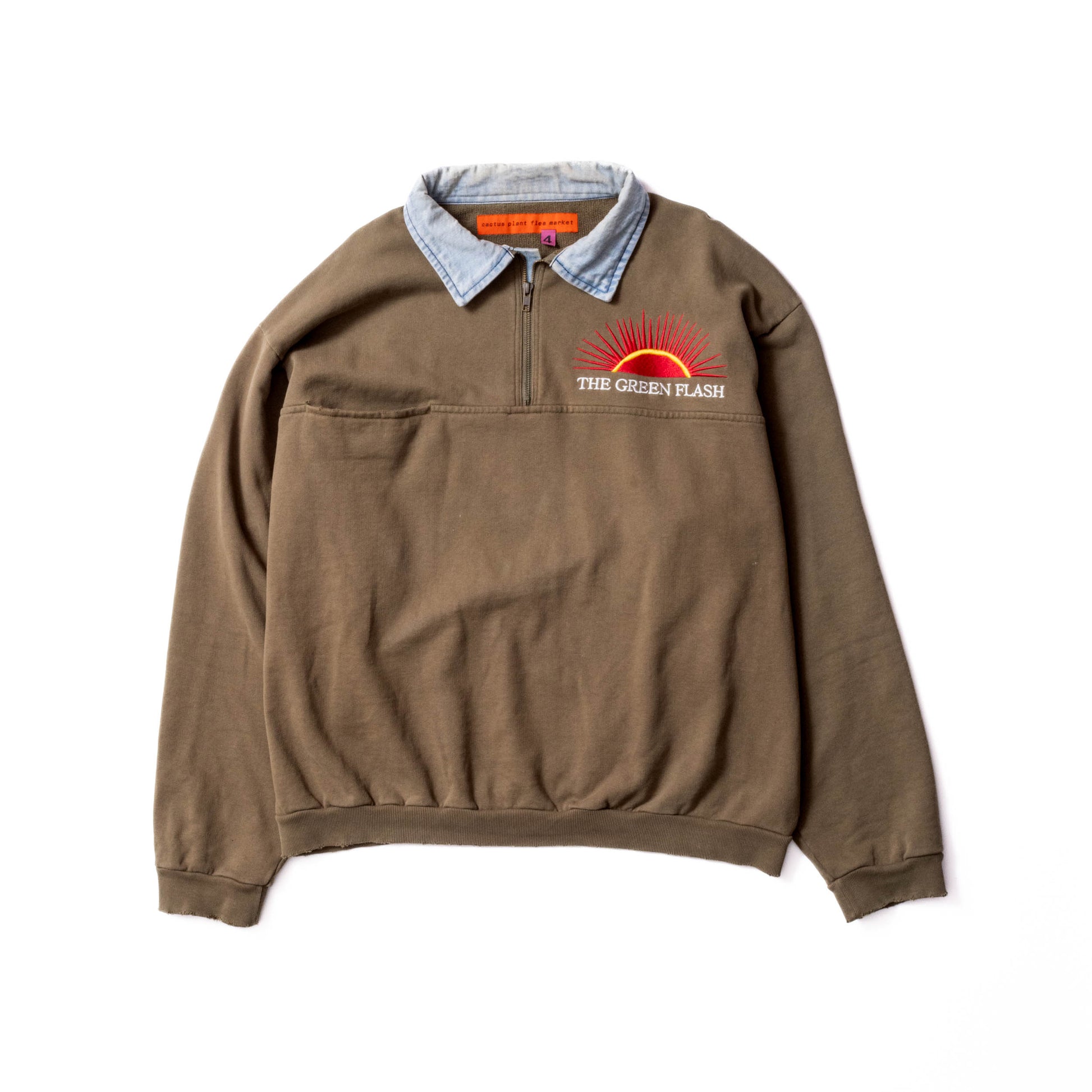 CPFM FW22 “Green Flash” Denim Quarter Zip