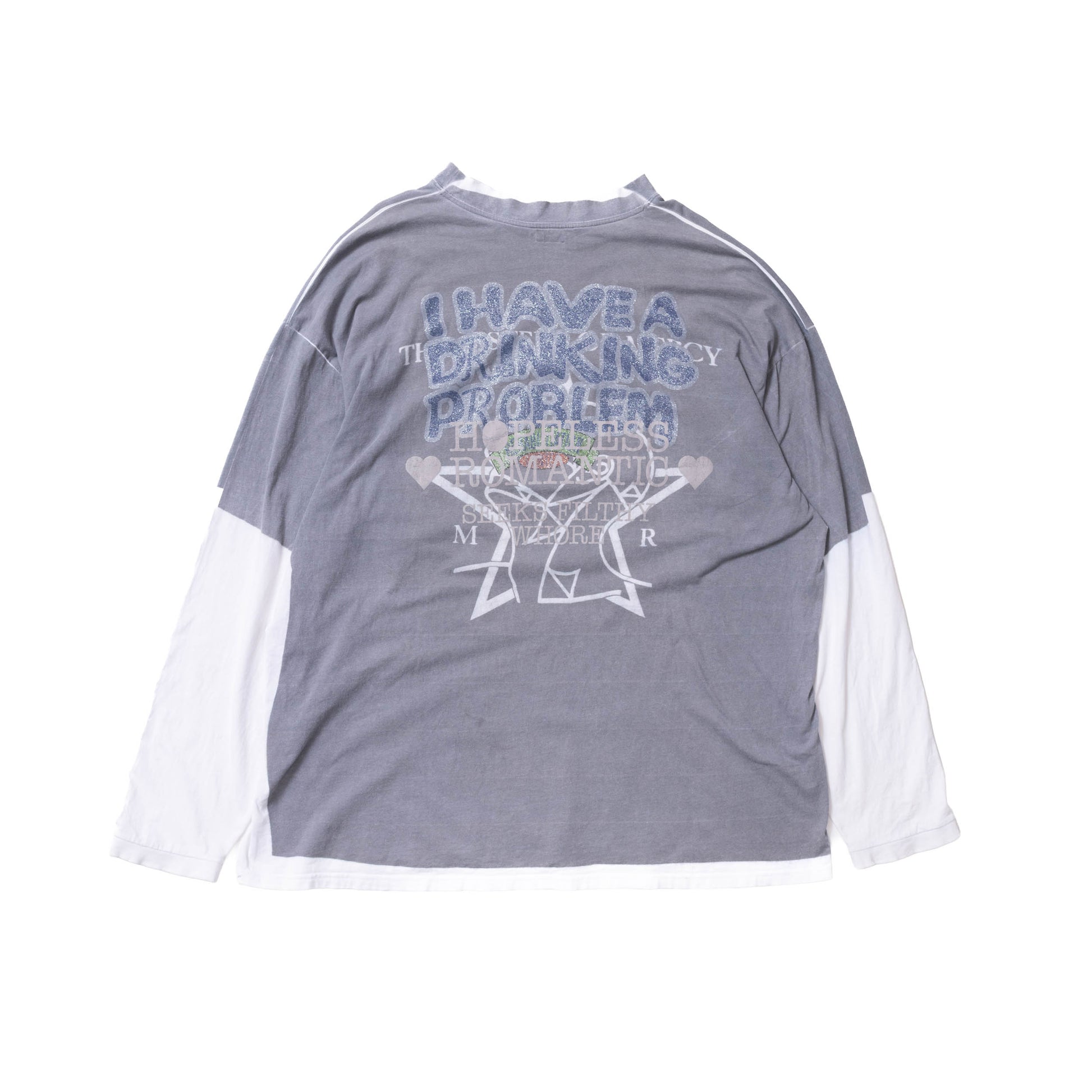 Vetements FW18 Tromp L’oeil Double Sided Drinking LS Tee