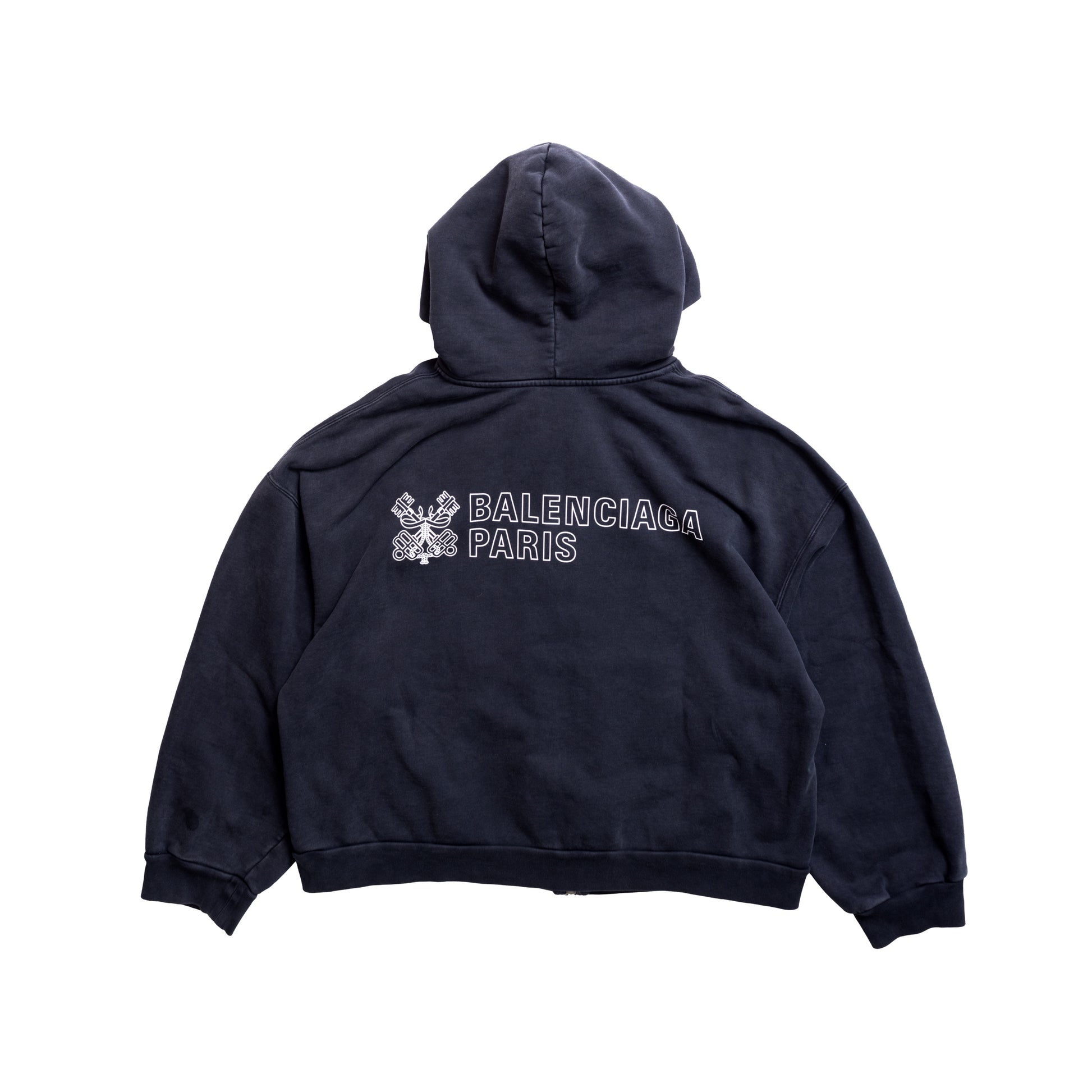 Balenciaga FW25 Paris Zip-Up Hoodie
