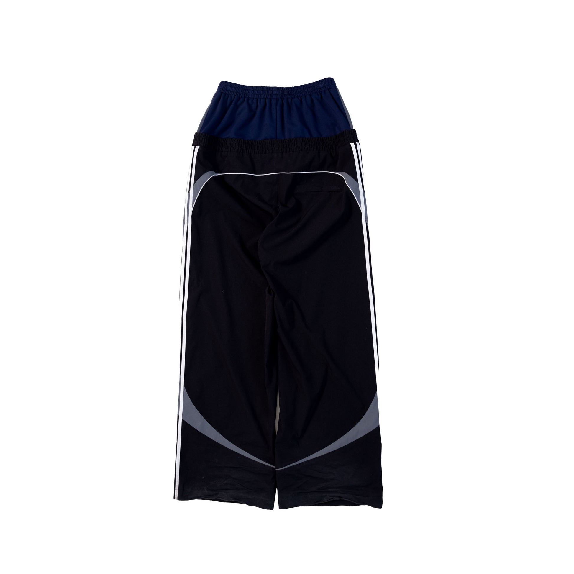 Balenciaga SS25 Cut Up Double Waist Track Pants