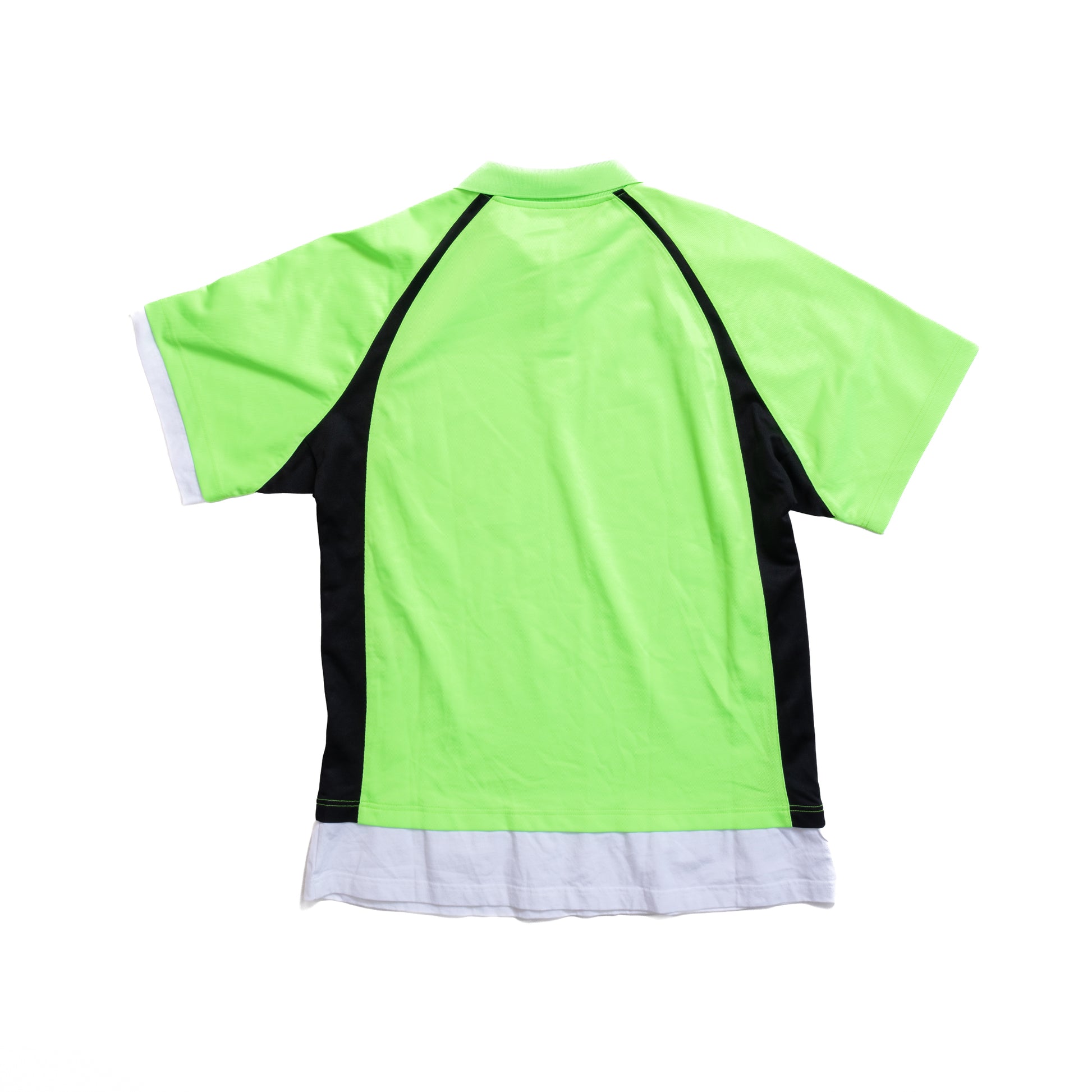 Balenciaga FW21 Layered Neon Polo Tee