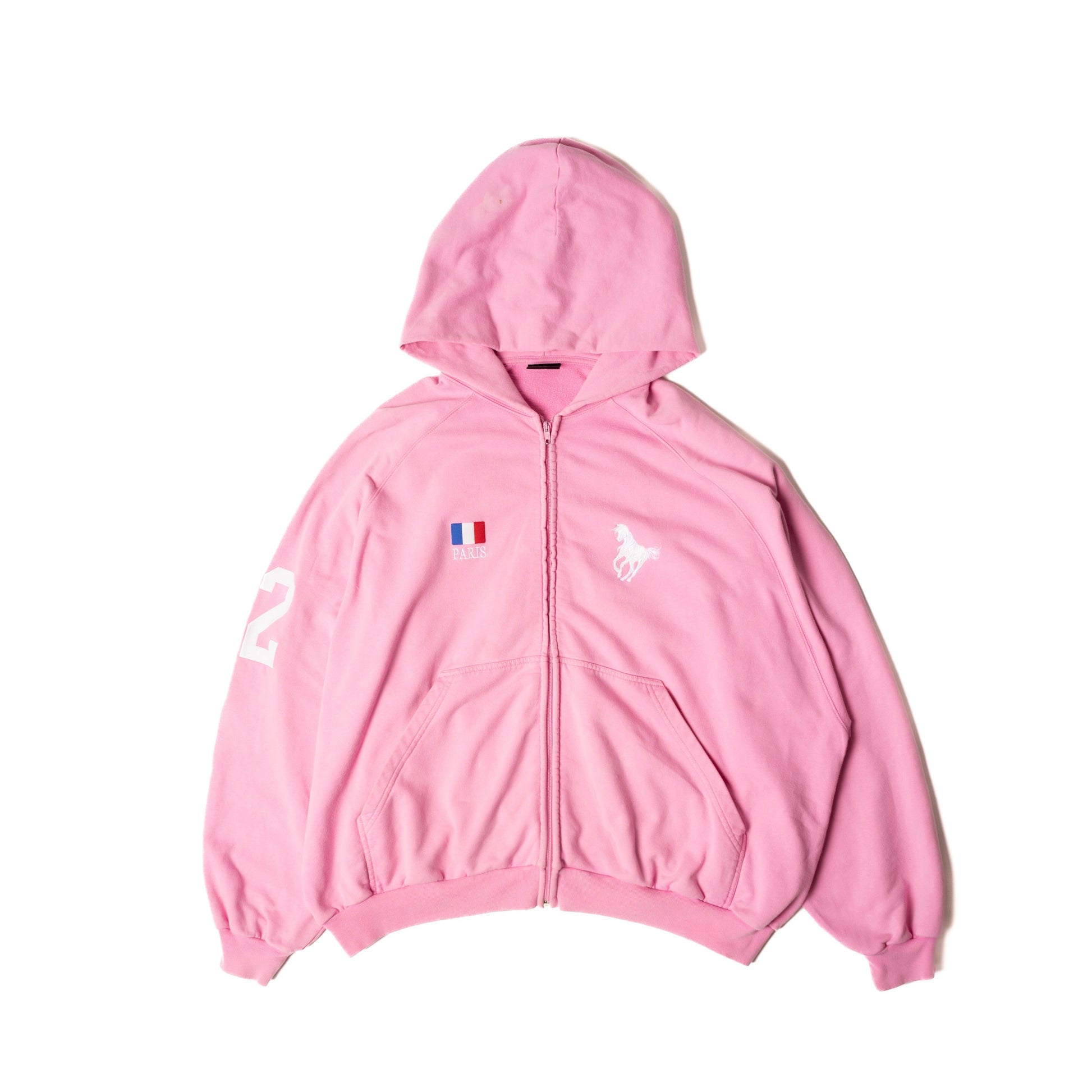 Balenciaga “Polo” Hoodie in Pink