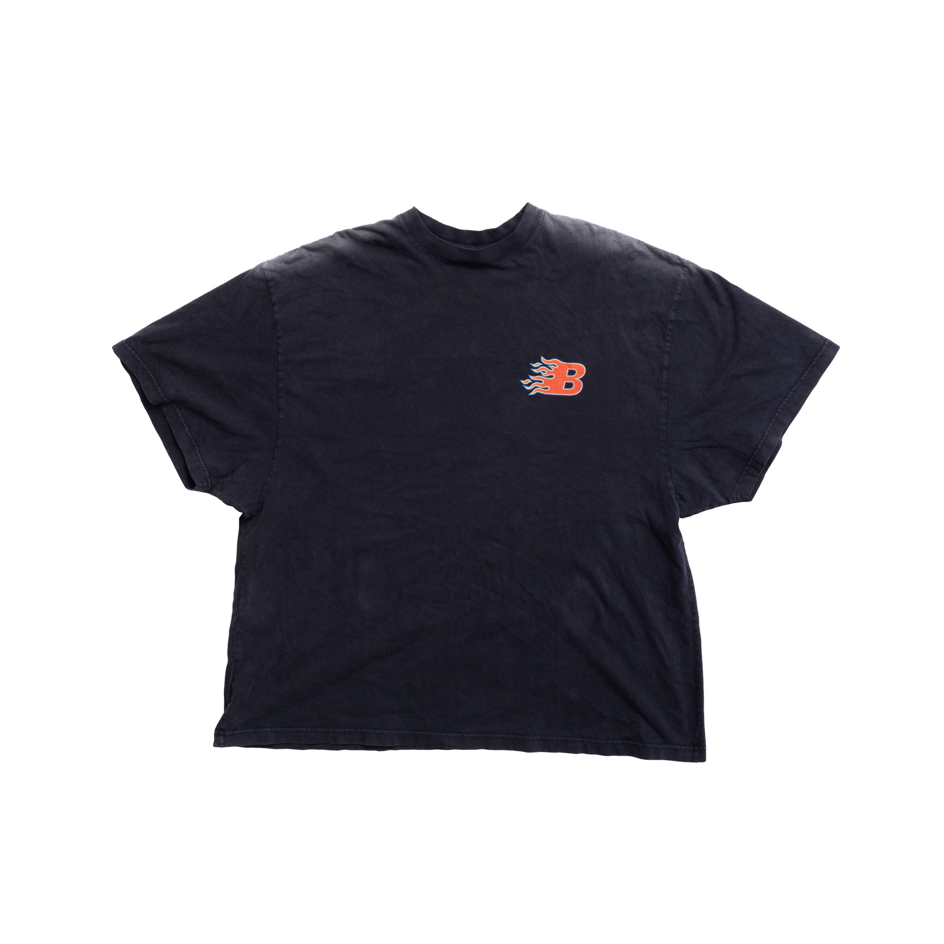 Balenciaga SS21 Backwards B Flame Tee