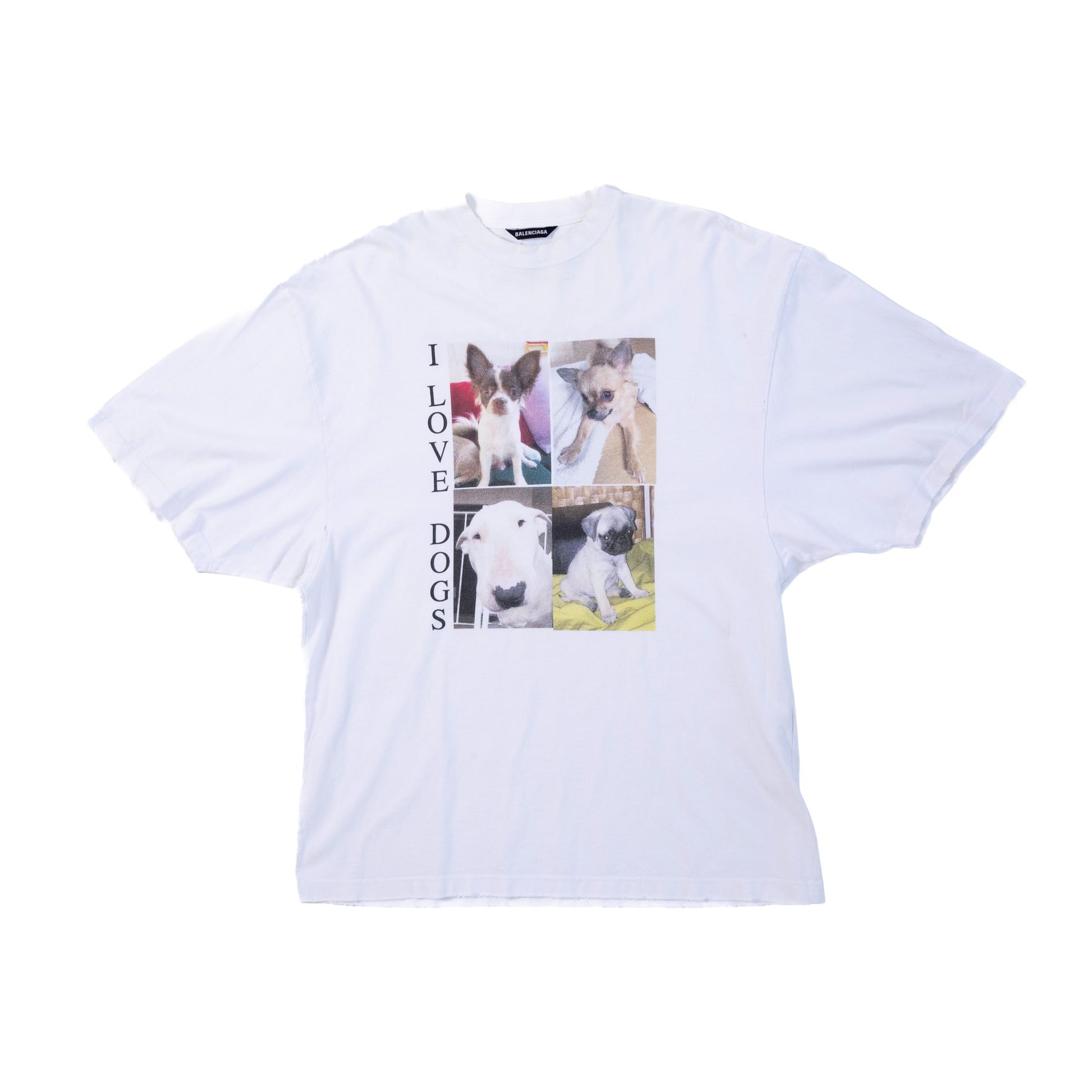 Balenciaga SS20 I LOVE DOGS Tee Shirt
