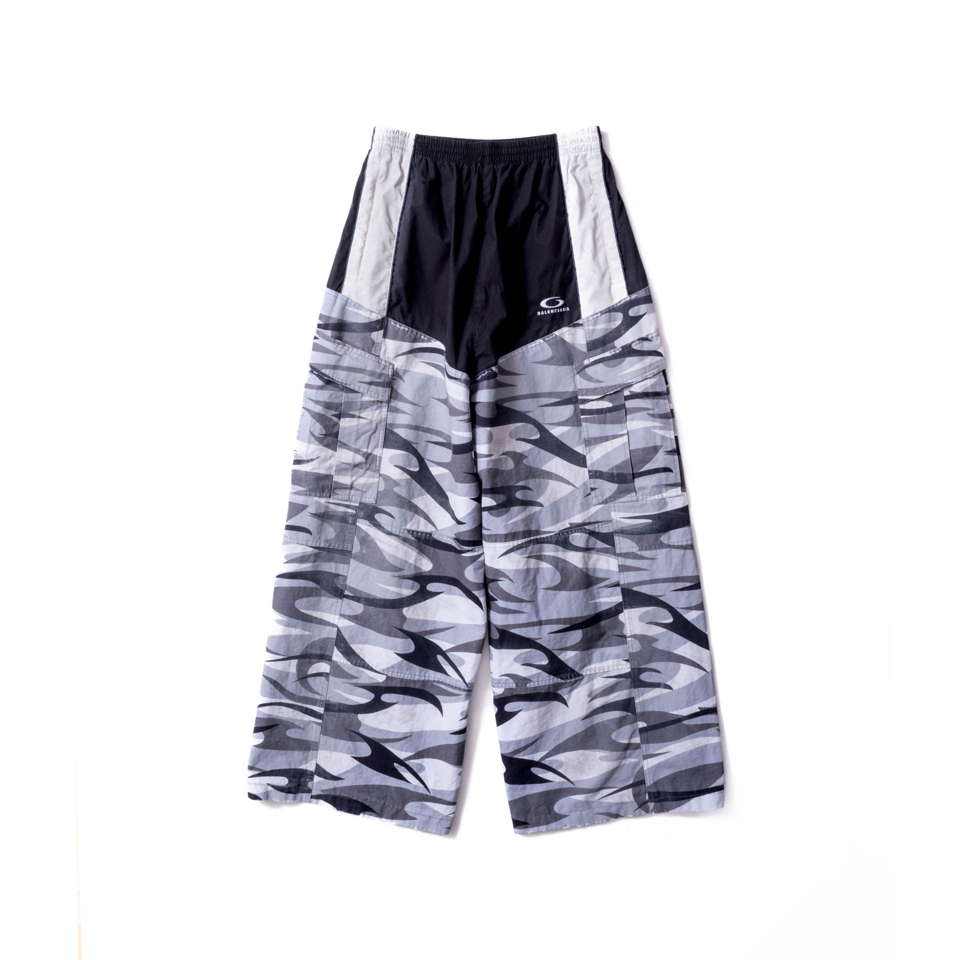 Balenciaga FW25 Cut-Up Hybrid Camo Pants