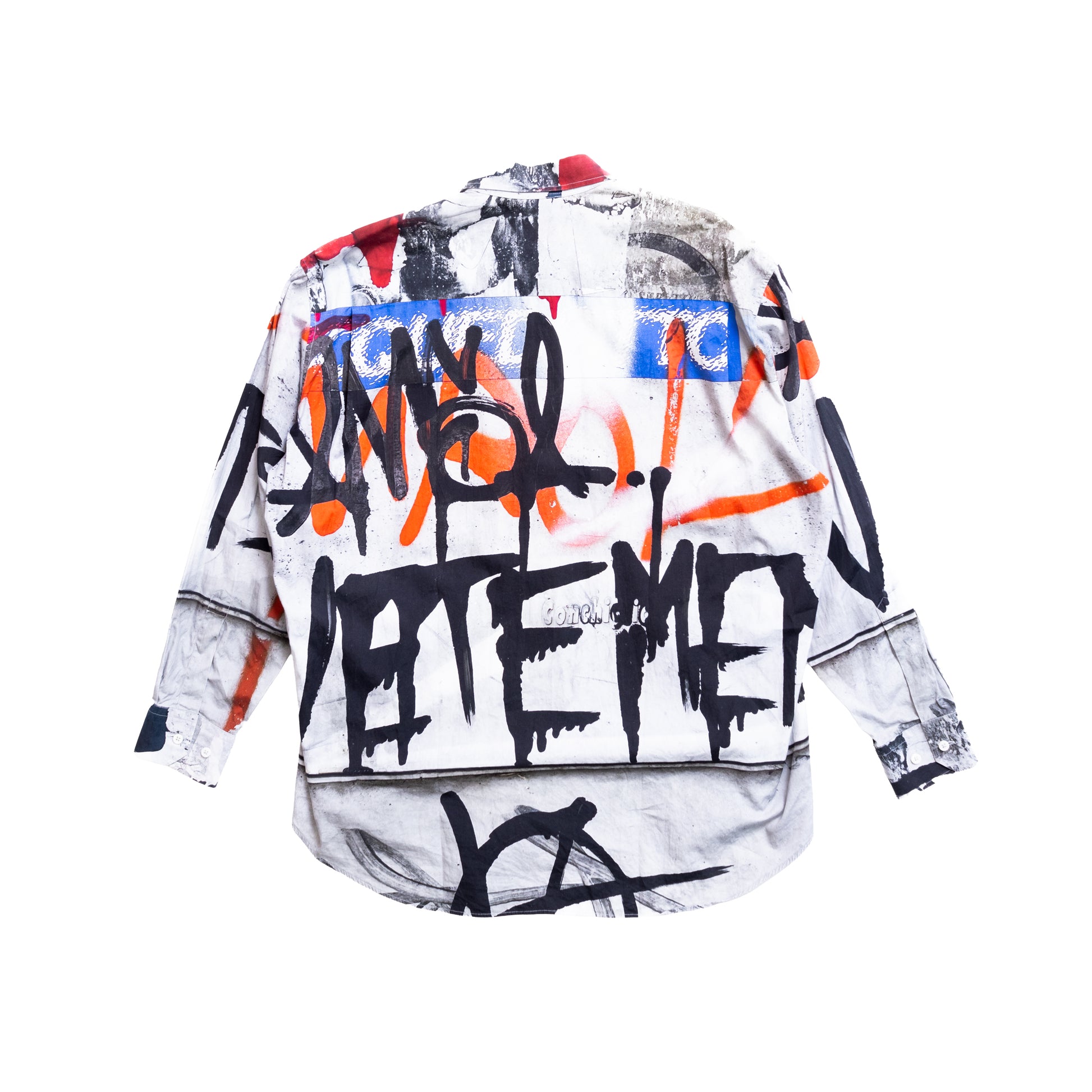 Vetements FW23 Graffiti Lounge Button Shirt