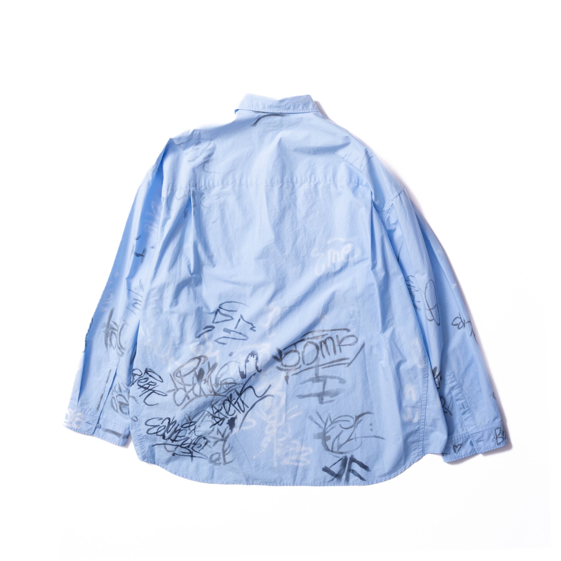 Balenciaga SS23 Mudshow Grafitti Dress Shirt