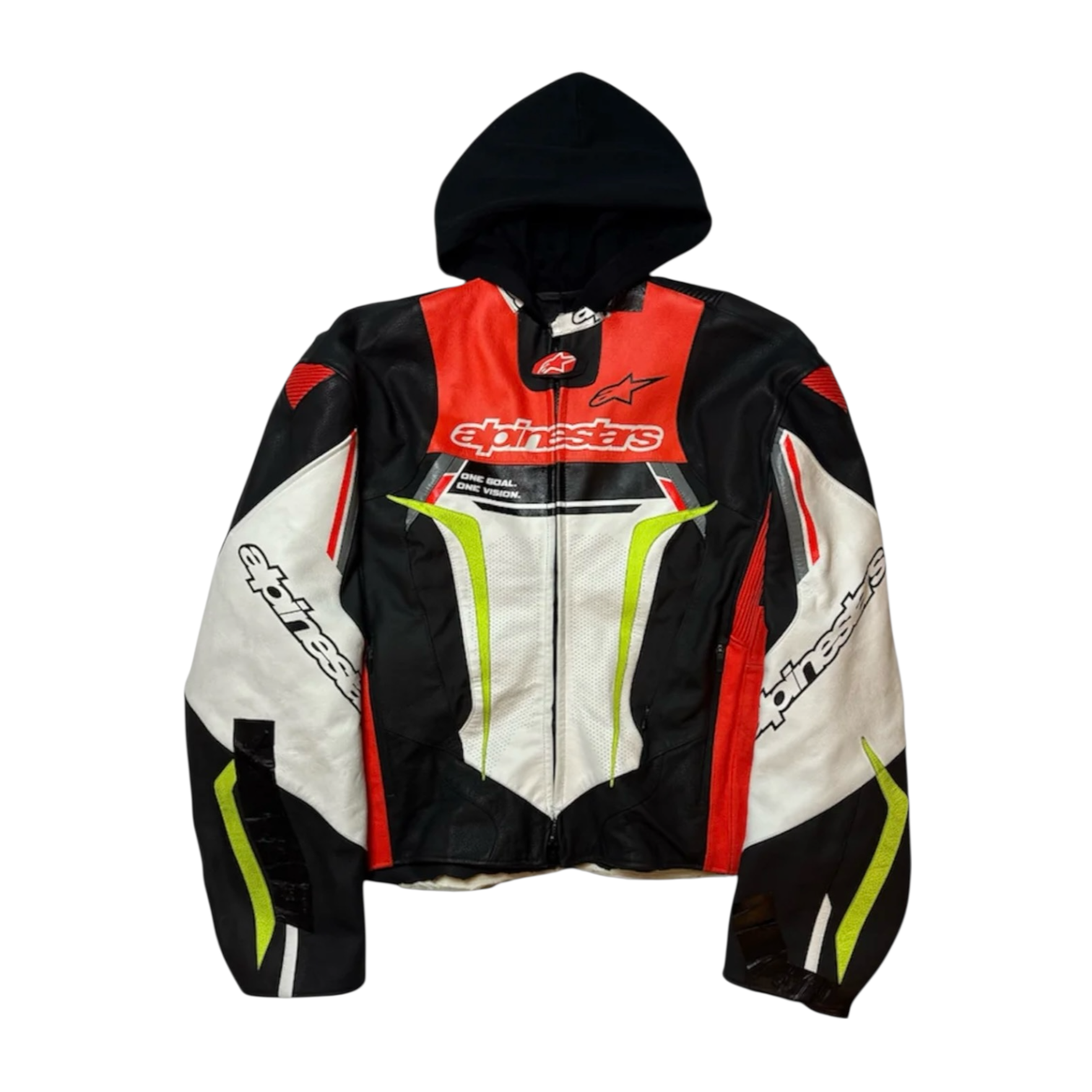 Balenciaga SS24 Alpinestars Runway Upcycled Leather Racer Jacket