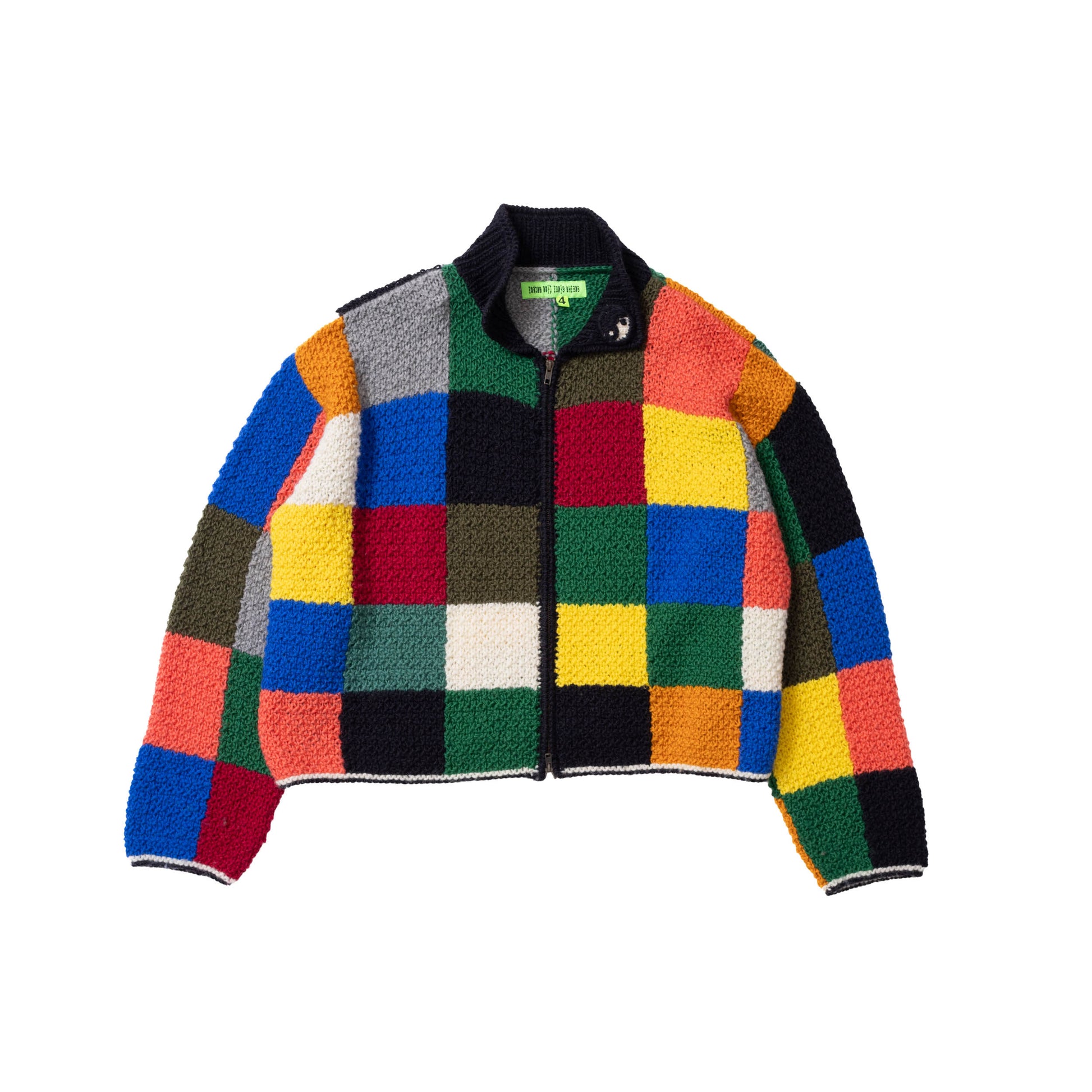 CPFM FW25 "Puzzle Knit" Zip-Up Sweater