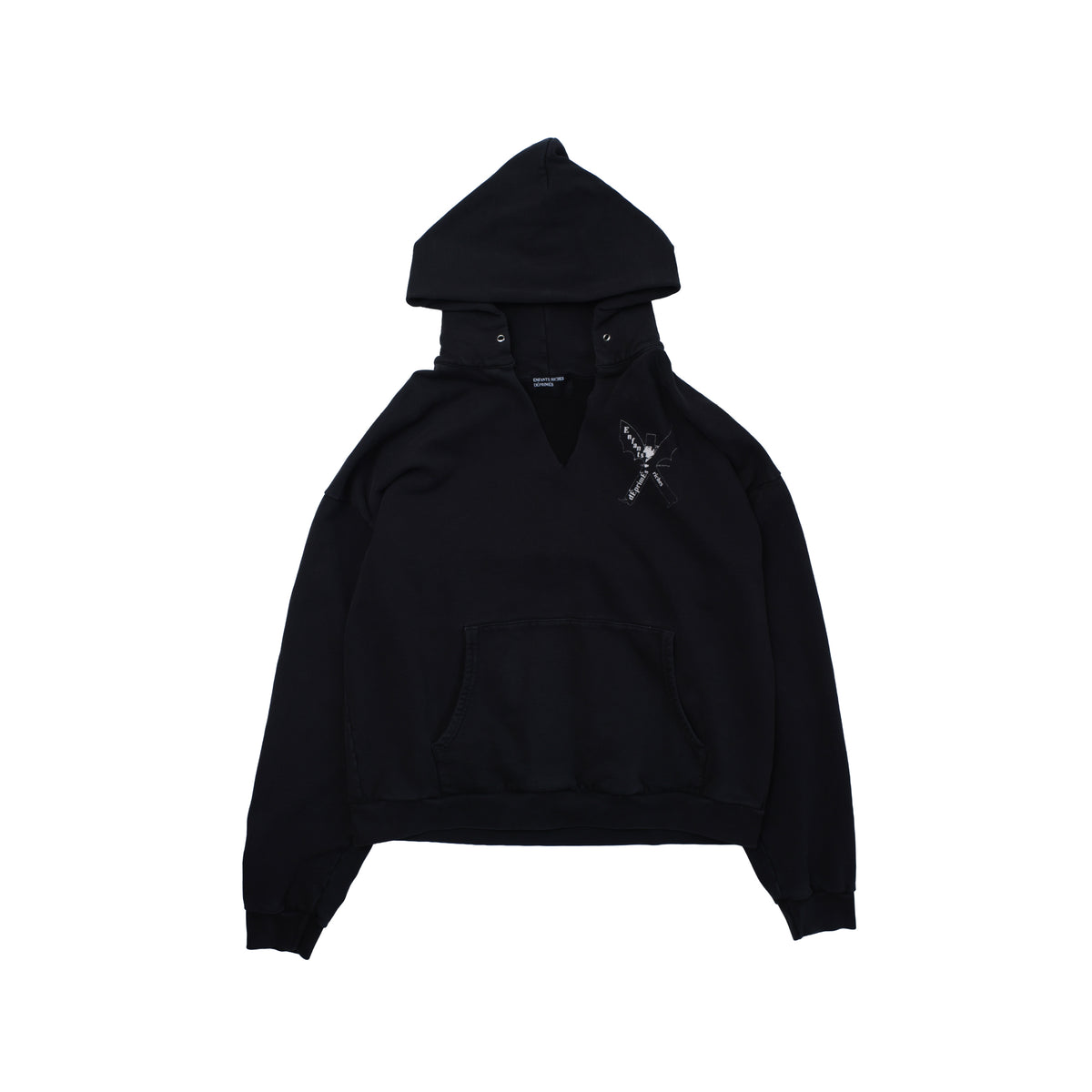 Enfants Riches Déprimés FW21 Nouveau Bat Wing Cross Hoodie