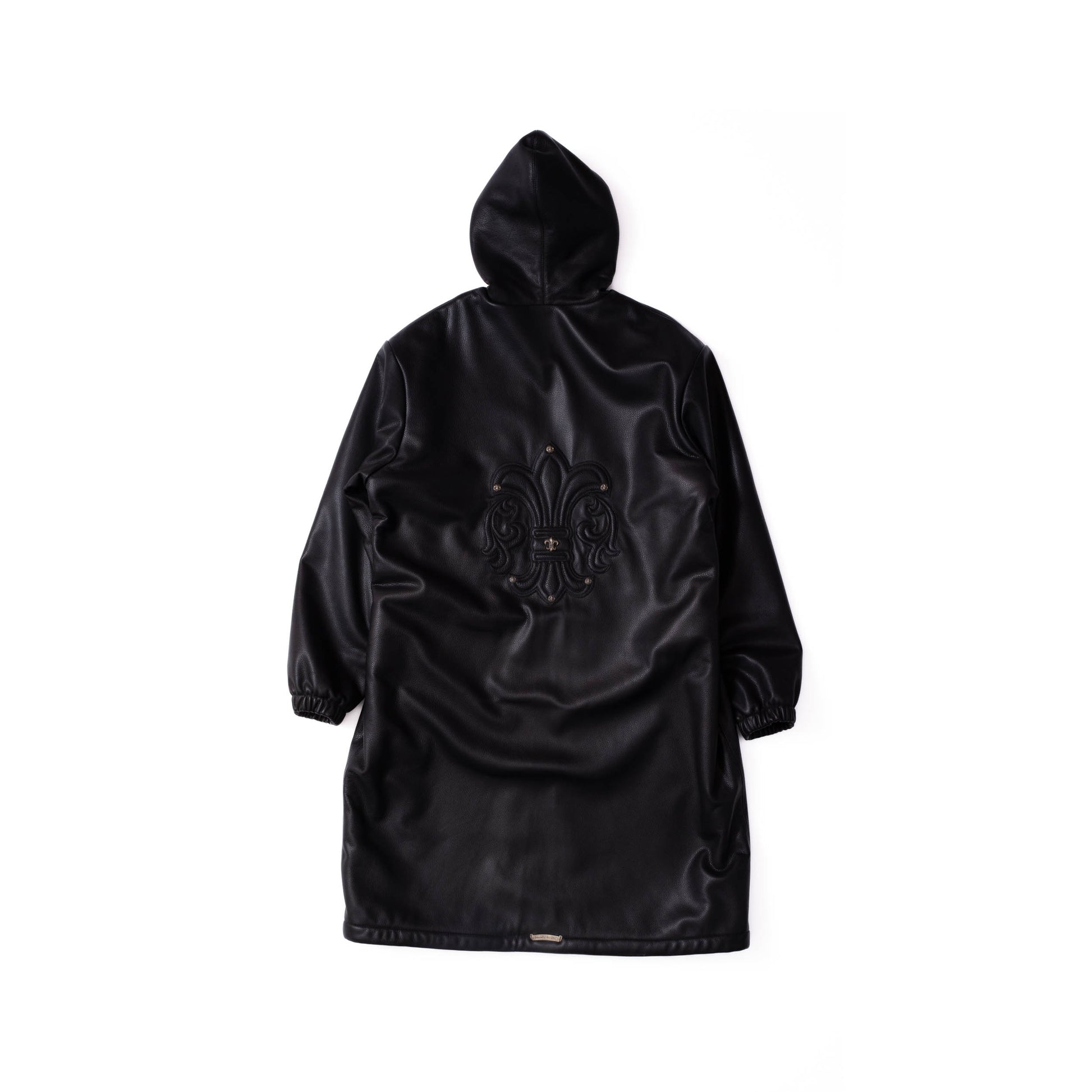Chrome Hearts FW24 Hooded Leather Trench Coat