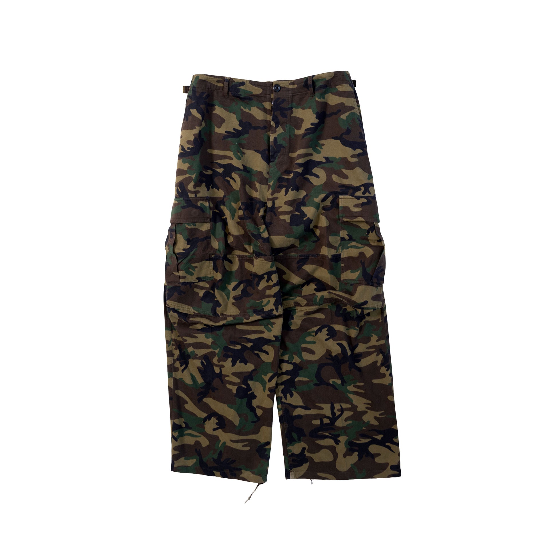 Balenciaga FW21 Camo Kick Cargo Pants