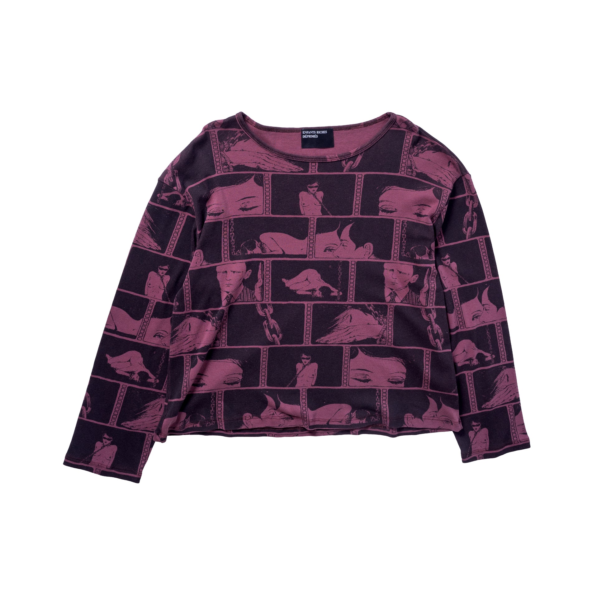 Enfants Riches Déprimés SS25 Diary LS Tee in Eggplant