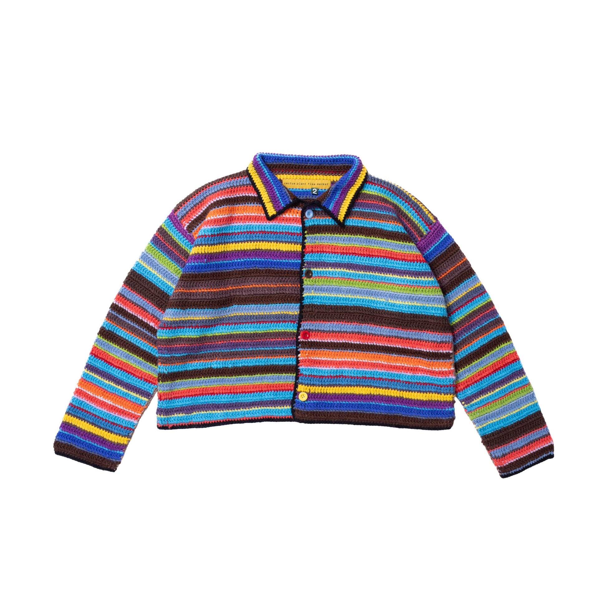 CPFM FW24 Crochet Knit Cardigan in Blue