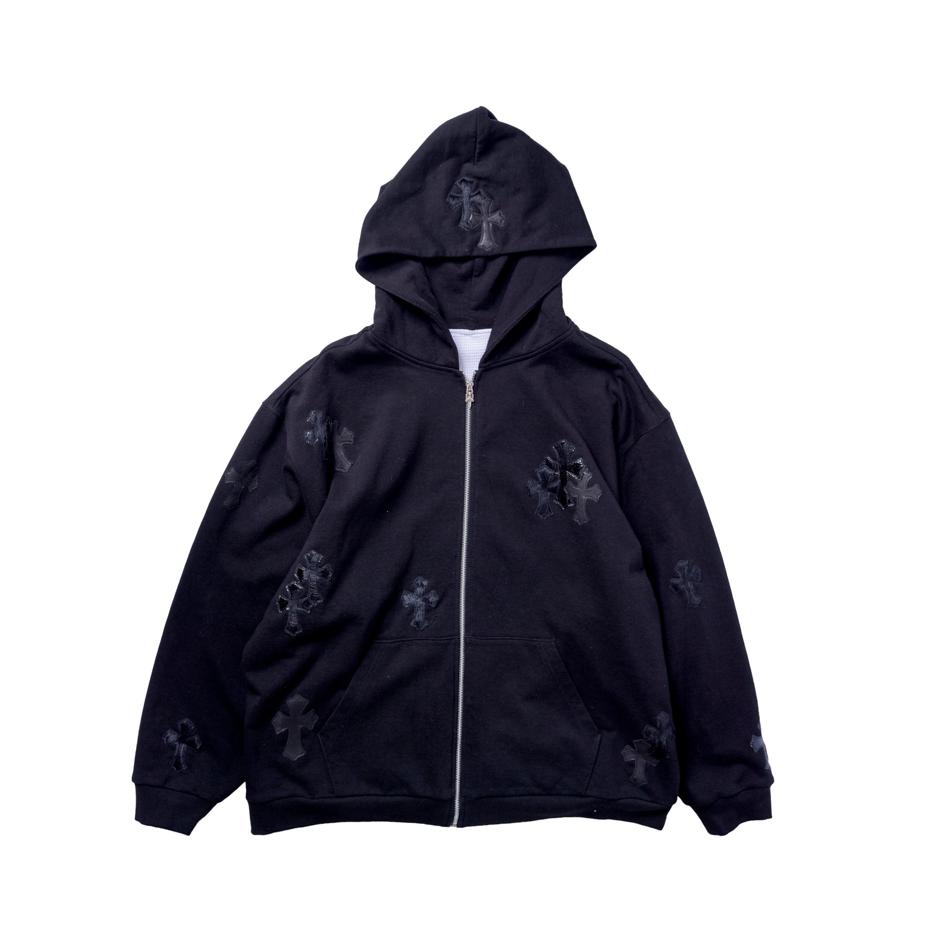 Chrome Hearts Multi Patch Sample Zip-Up Hoodie
