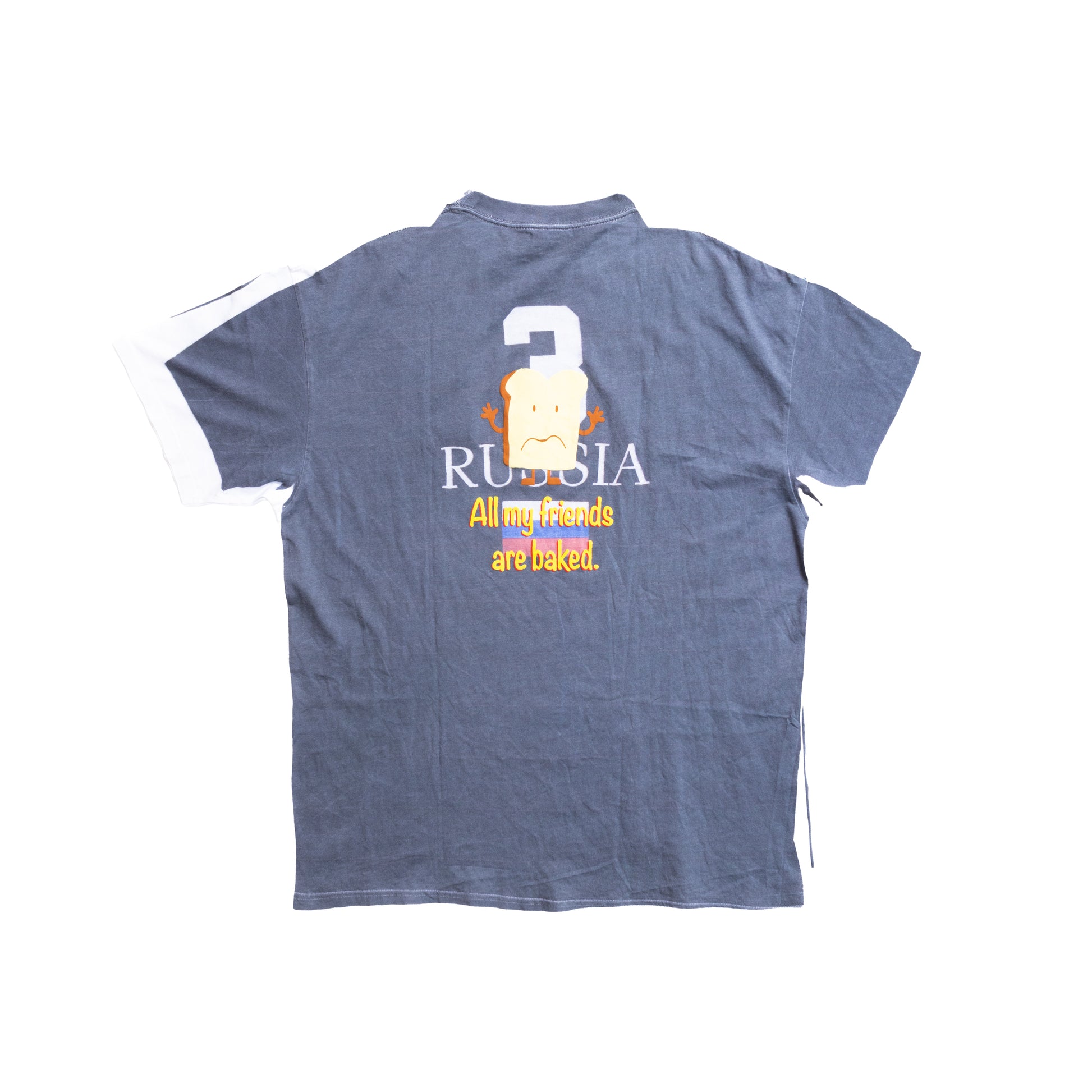 Vetements FW18 Tromp L’oeil Double Sided Russia Tee