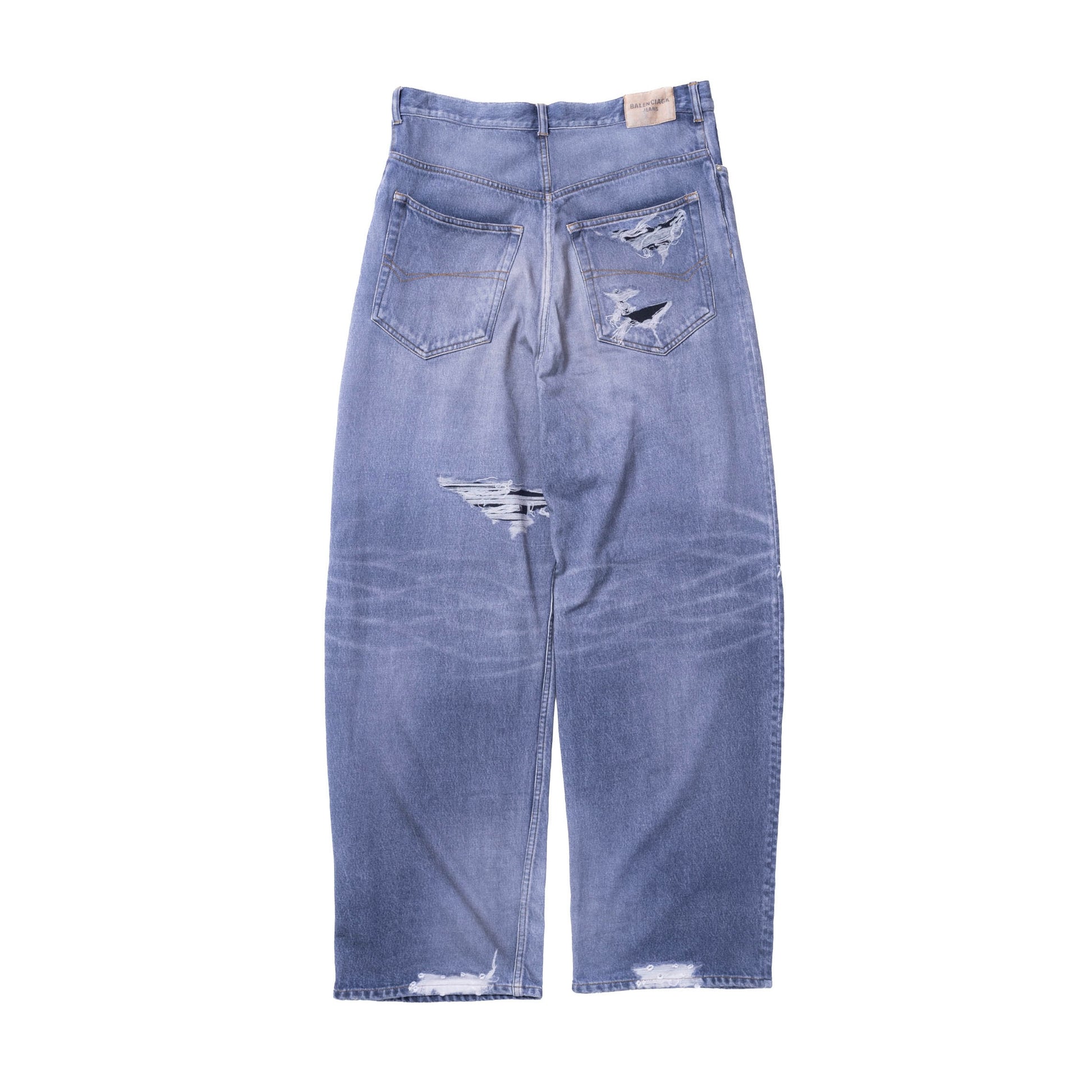 Balenciaga SS22 Trompe L'oeil Denim Jeans