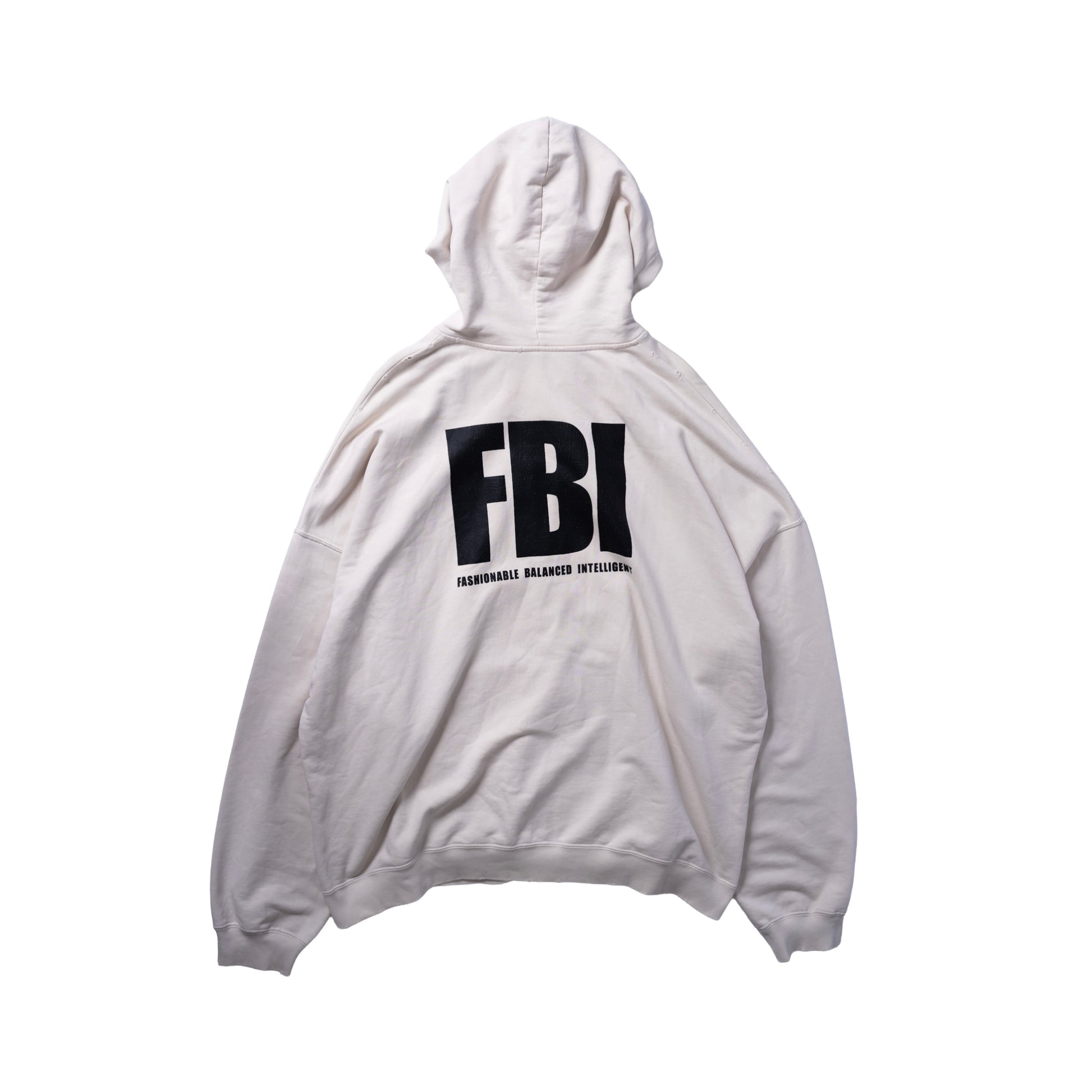 Balenciaga SS22 FBI Zip-Up Hoodie
