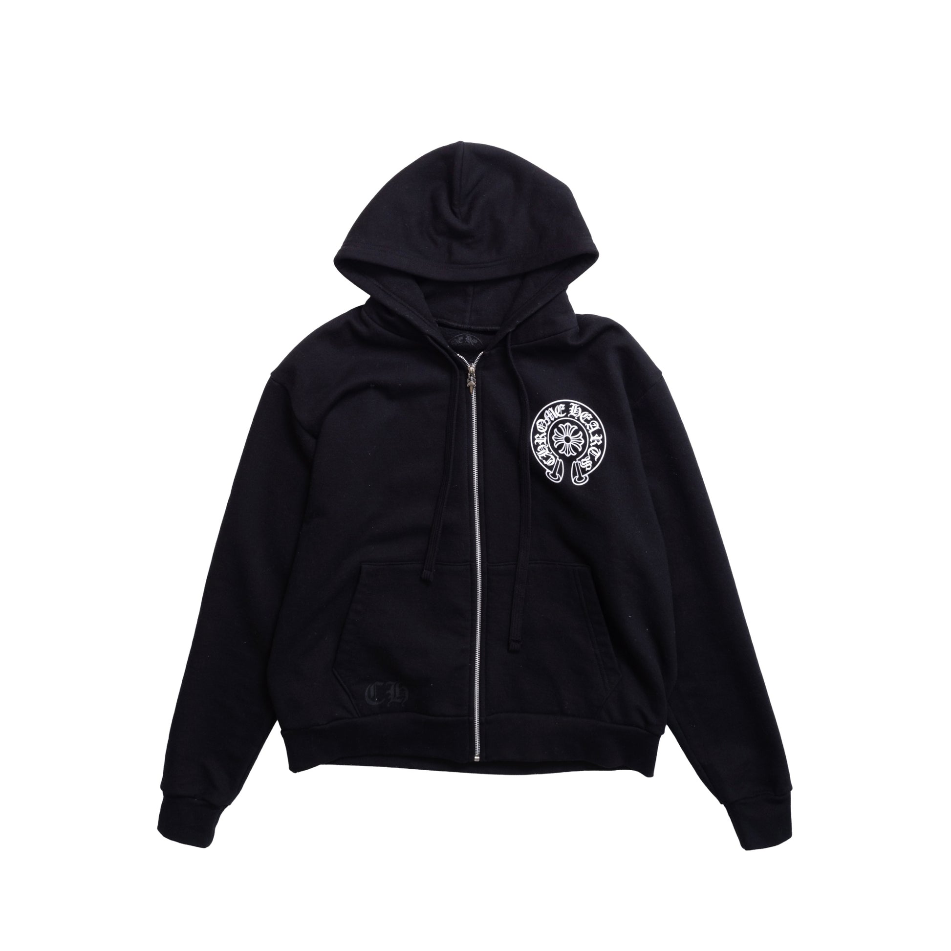 Chrome Hearts NYC Horseshoe Logo Zip-Up Hoodie