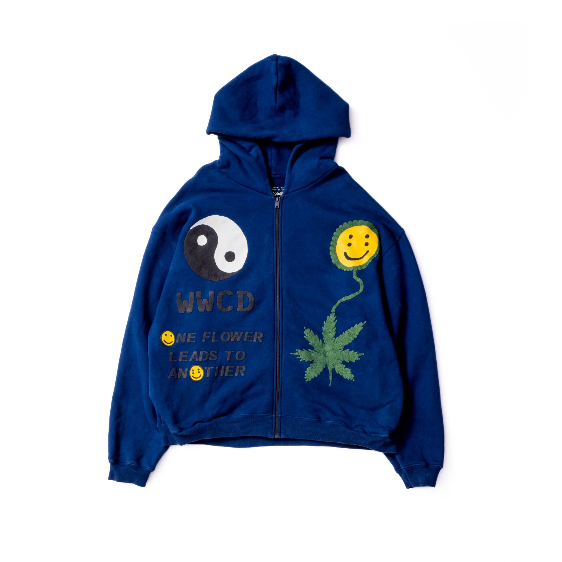 CPFM “Earth First” Zip Up Hoodie in Blue