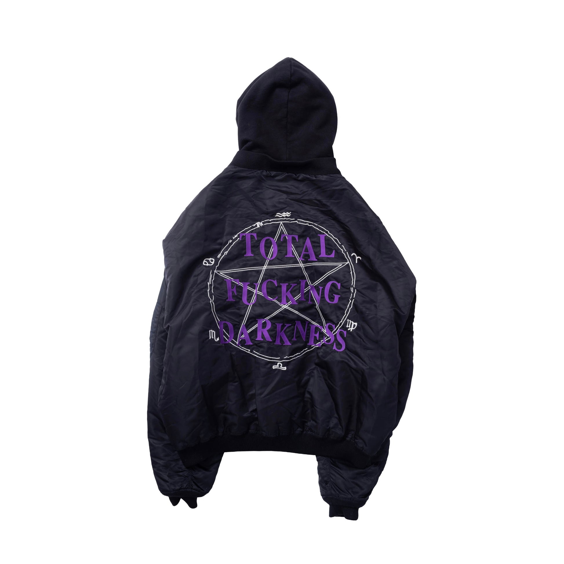 Vetements FW17 Runway Total Darkness Hooded Bomber