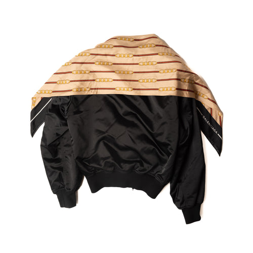 Balenciaga FW17 Scarf Hood Bomber