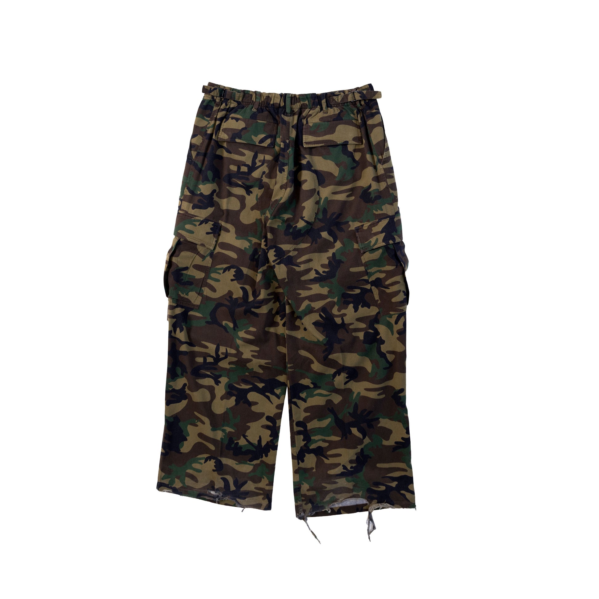 Balenciaga FW21 Camo Kick Cargo Pants