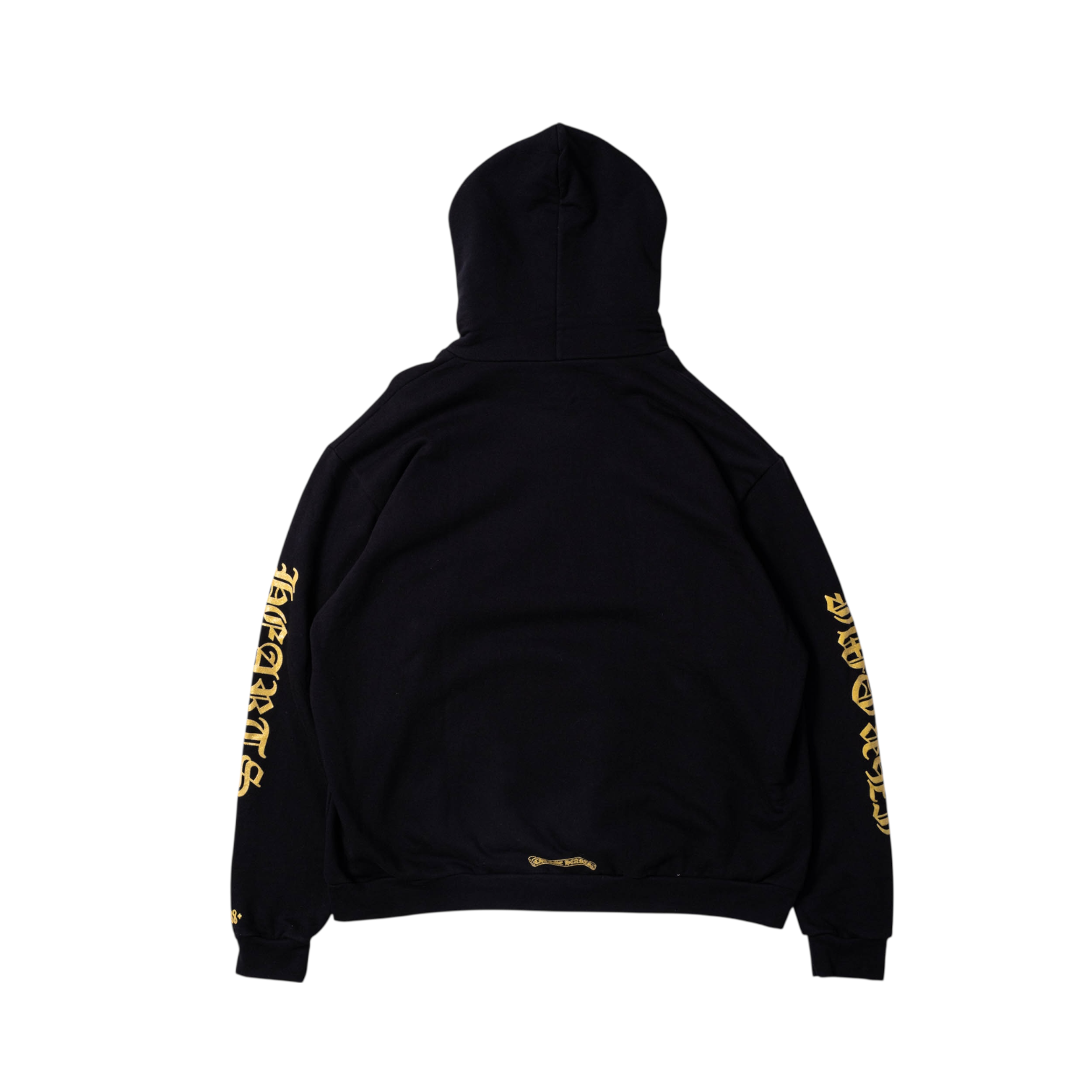 Chrome Hearts SS24 Vertical Logo Gold Glitter Hoodie