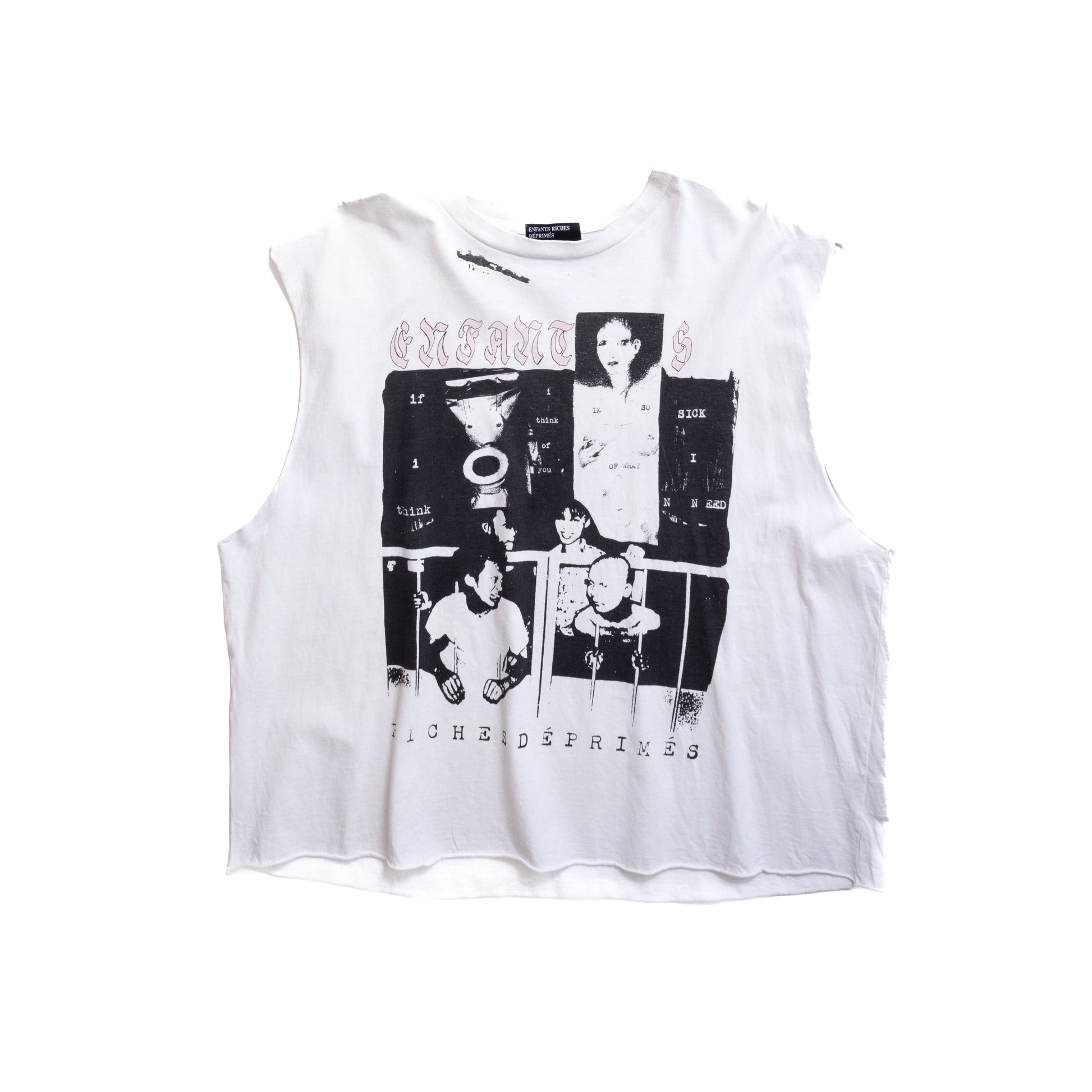 Enfants Riches Déprimés SS25 “Endless Blockades” Cut Off Shirt