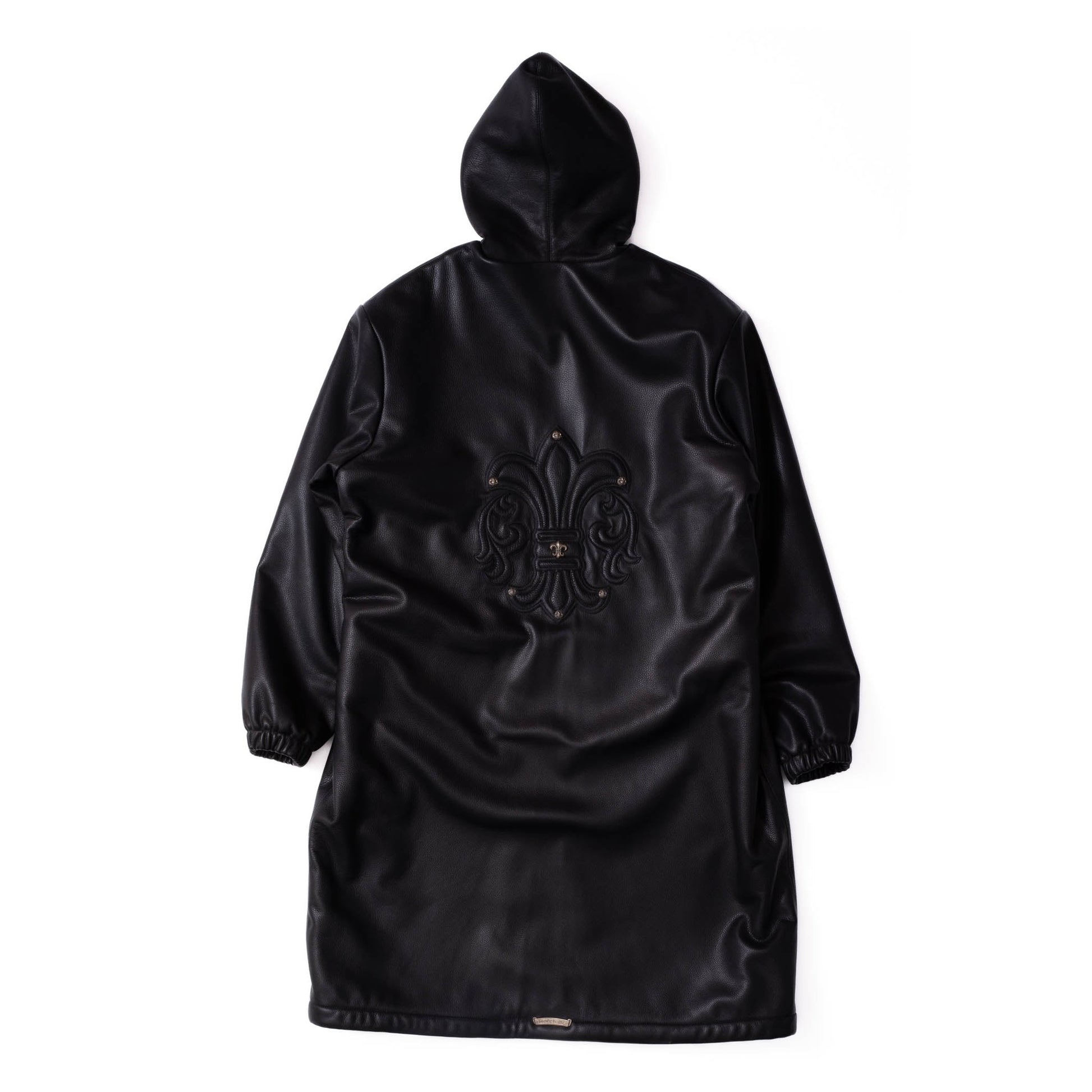Chrome Hearts FW24 Hooded Leather Trench Coat